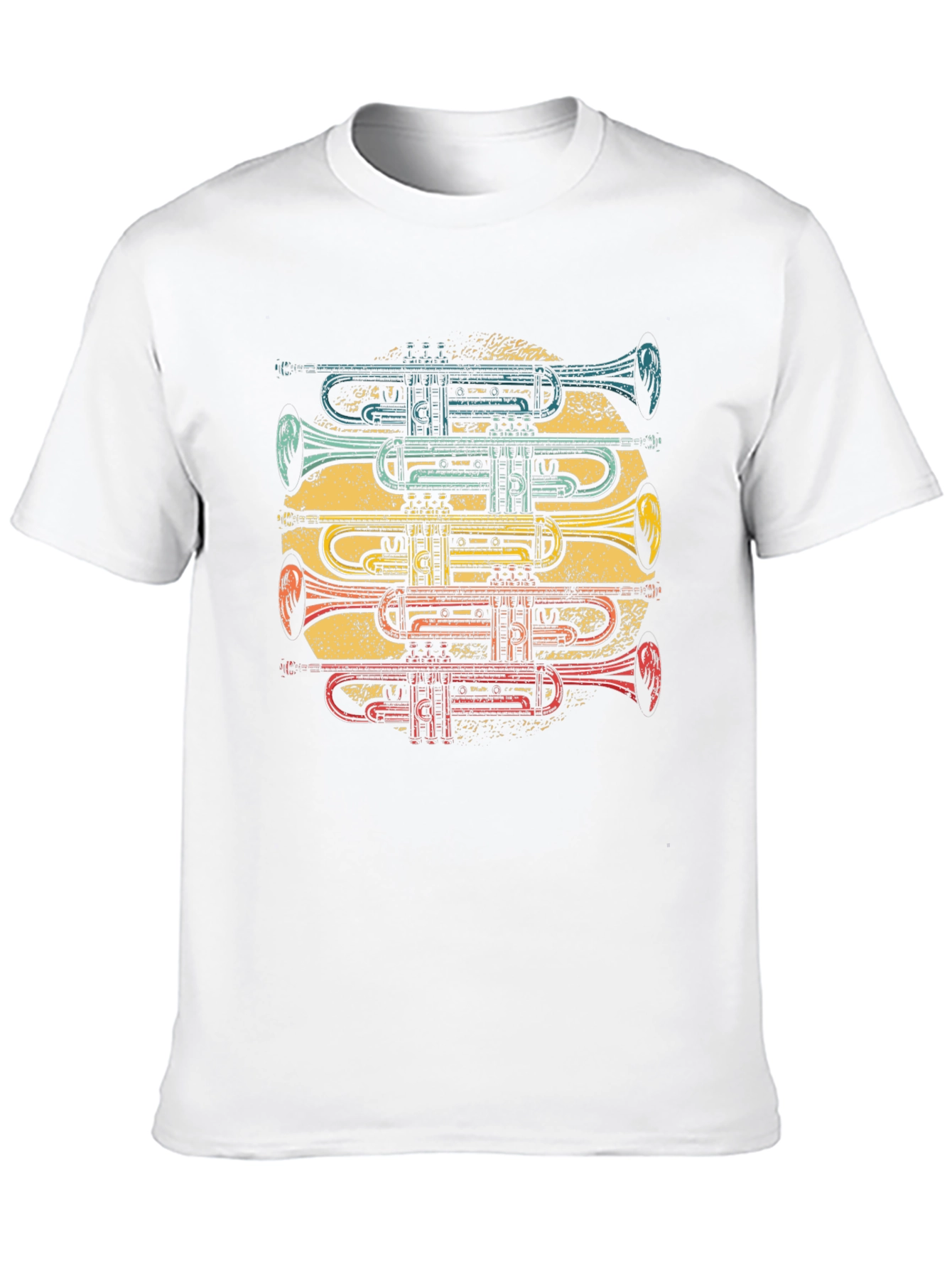 Trumpet Stack Graphic T-Shirt