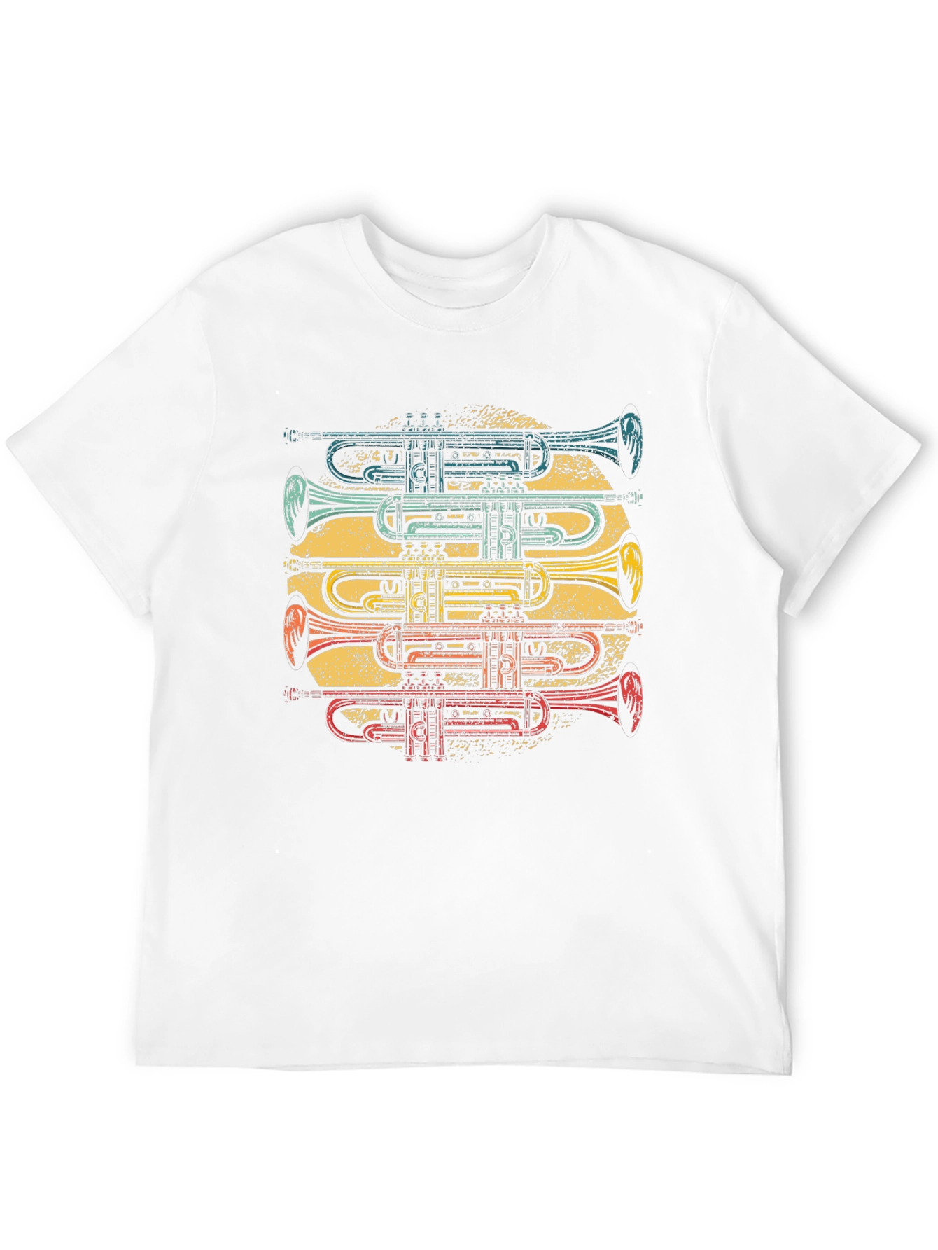 Trumpet Stack Graphic T-Shirt