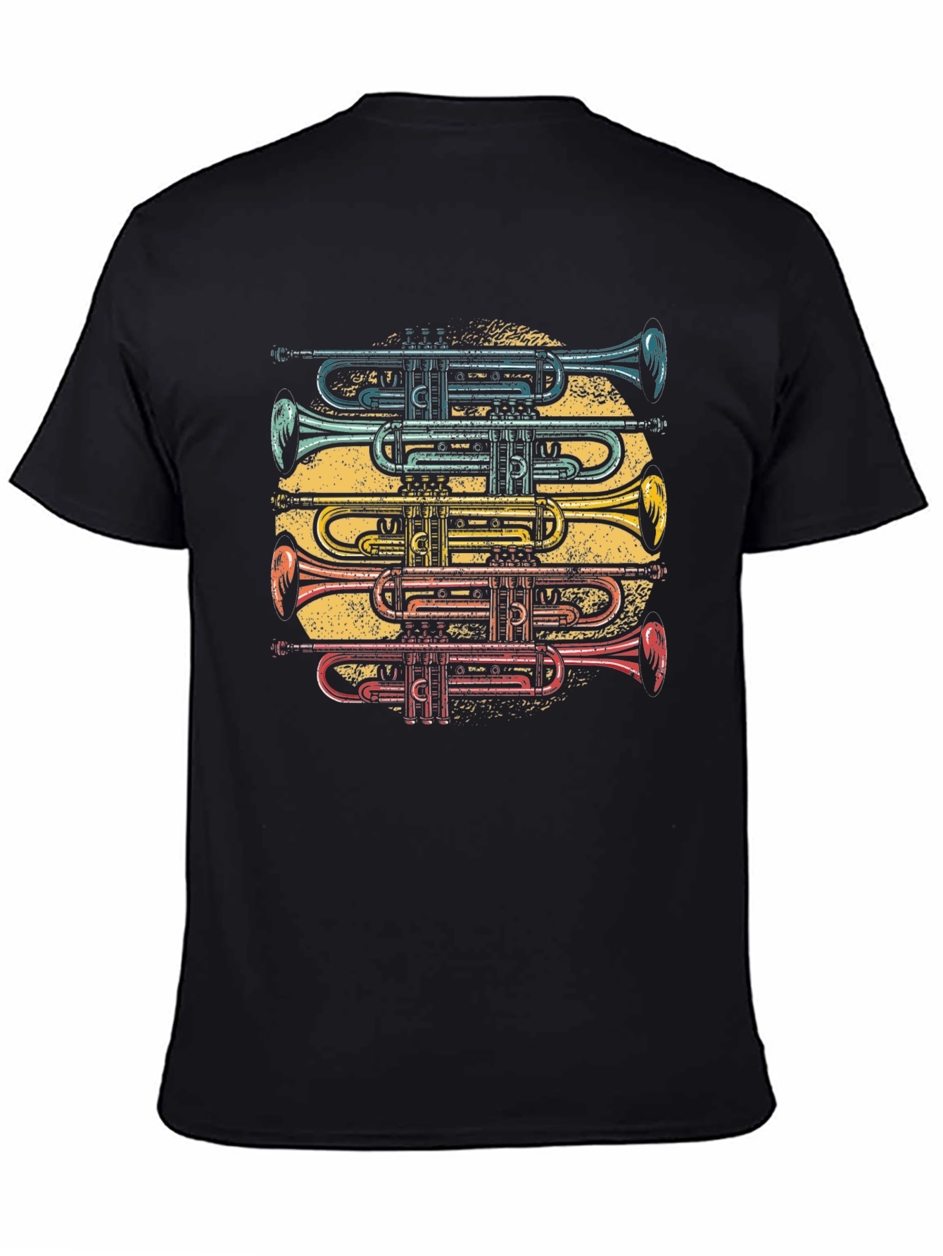 Trumpet Stack Graphic T-Shirt