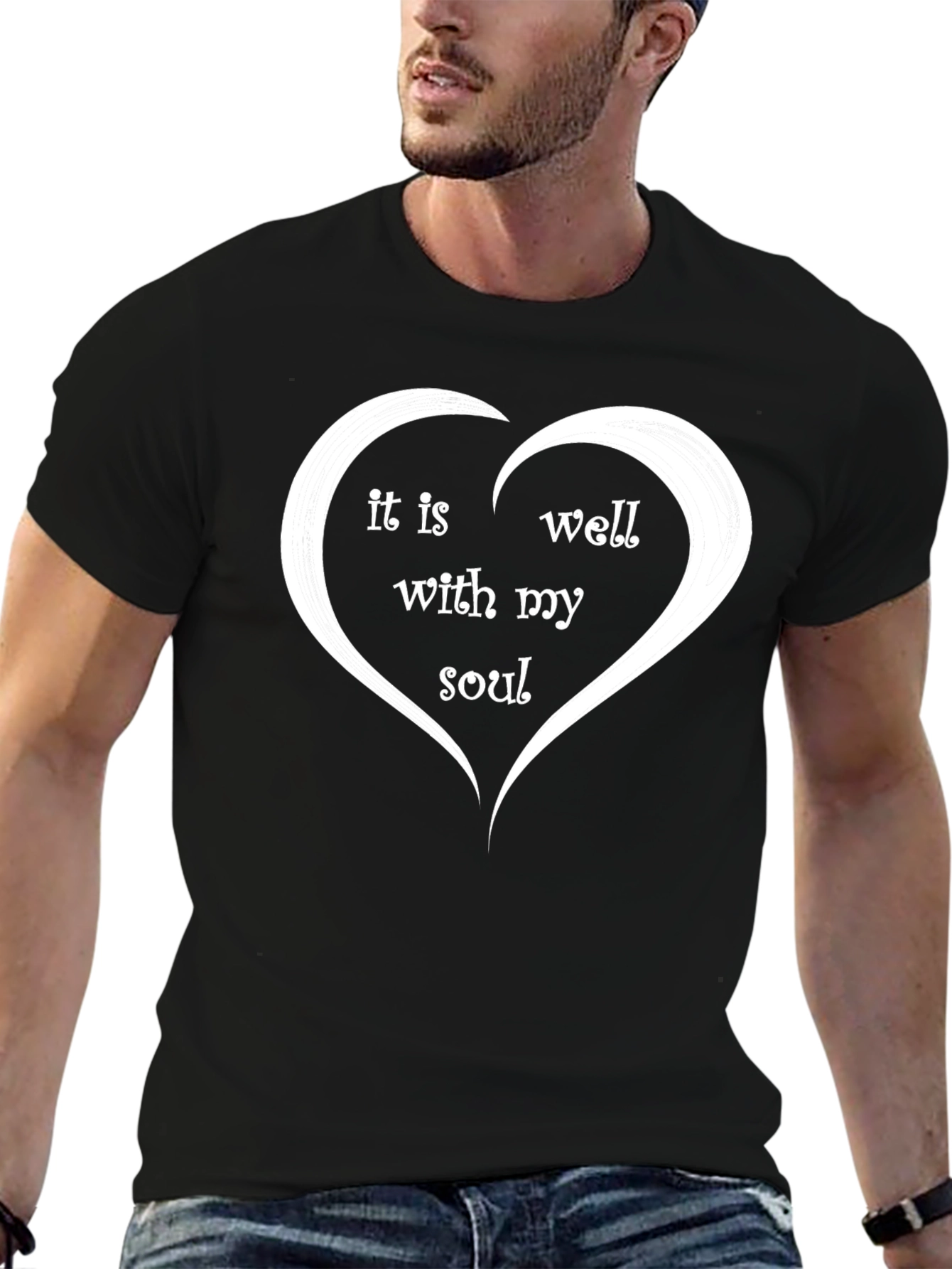 It Is Well With My Soul Heart T-Shirt