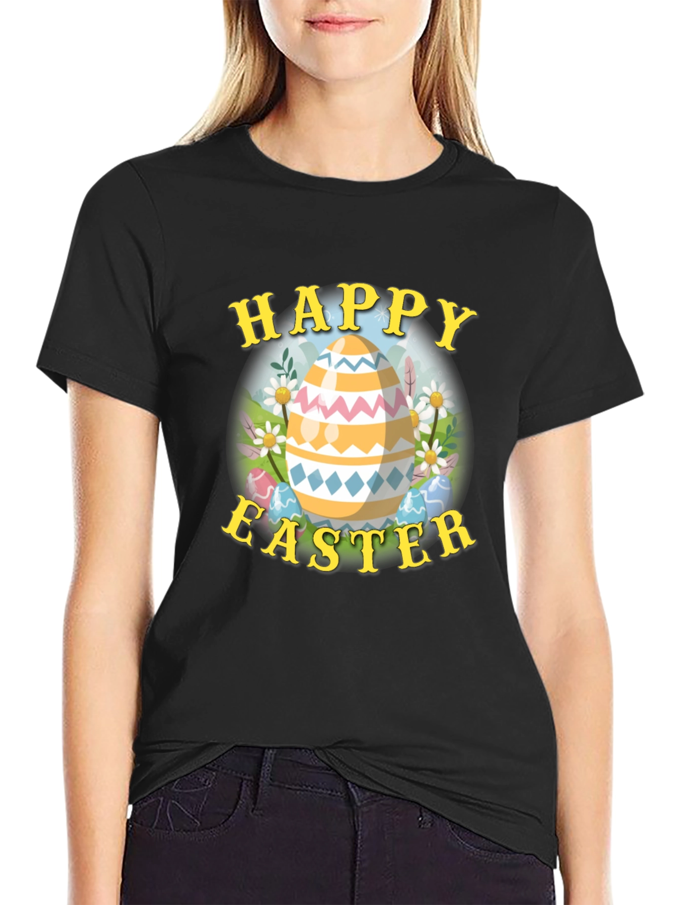 Happy Easter Egg Graphic Tee