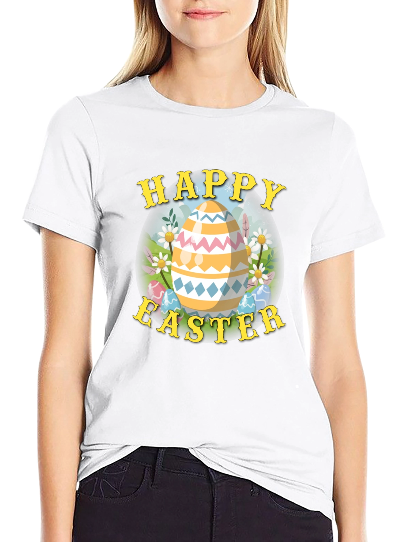 Happy Easter Egg Graphic Tee