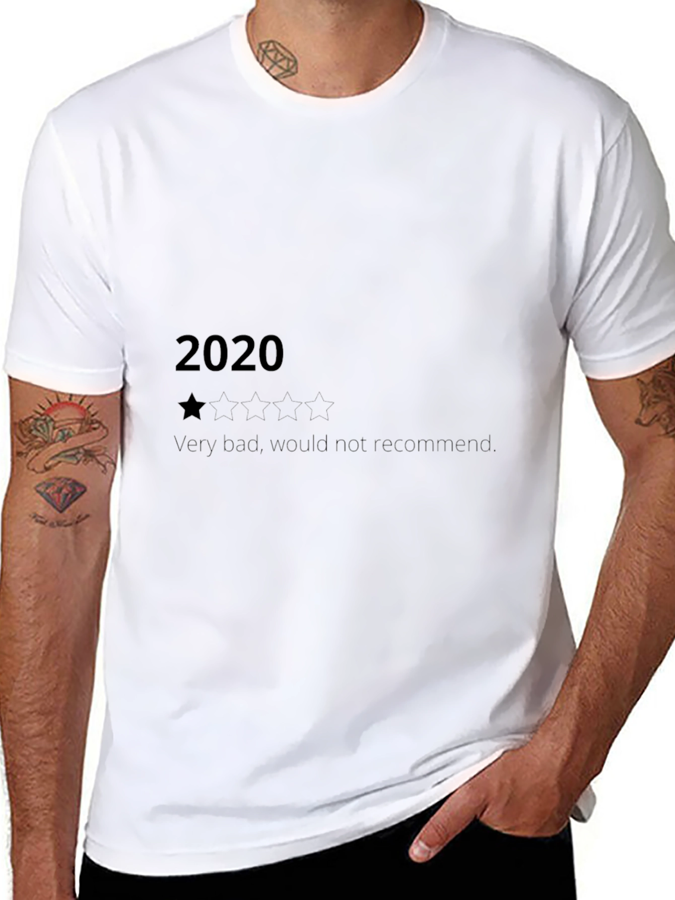 2020 Star Graphic Black T-Shirt