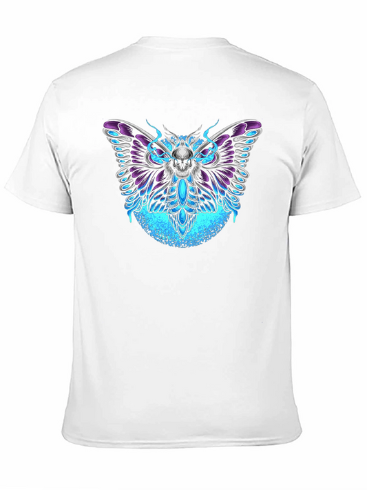 Skull Moth Graphic T-Shirt - Dark Aesthetic Tee