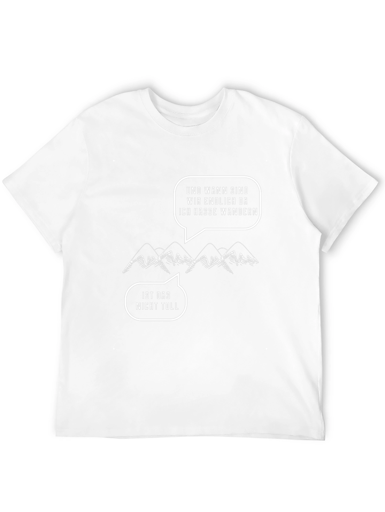 Hiking Humor T-Shirt: Ich Hasse Wandern