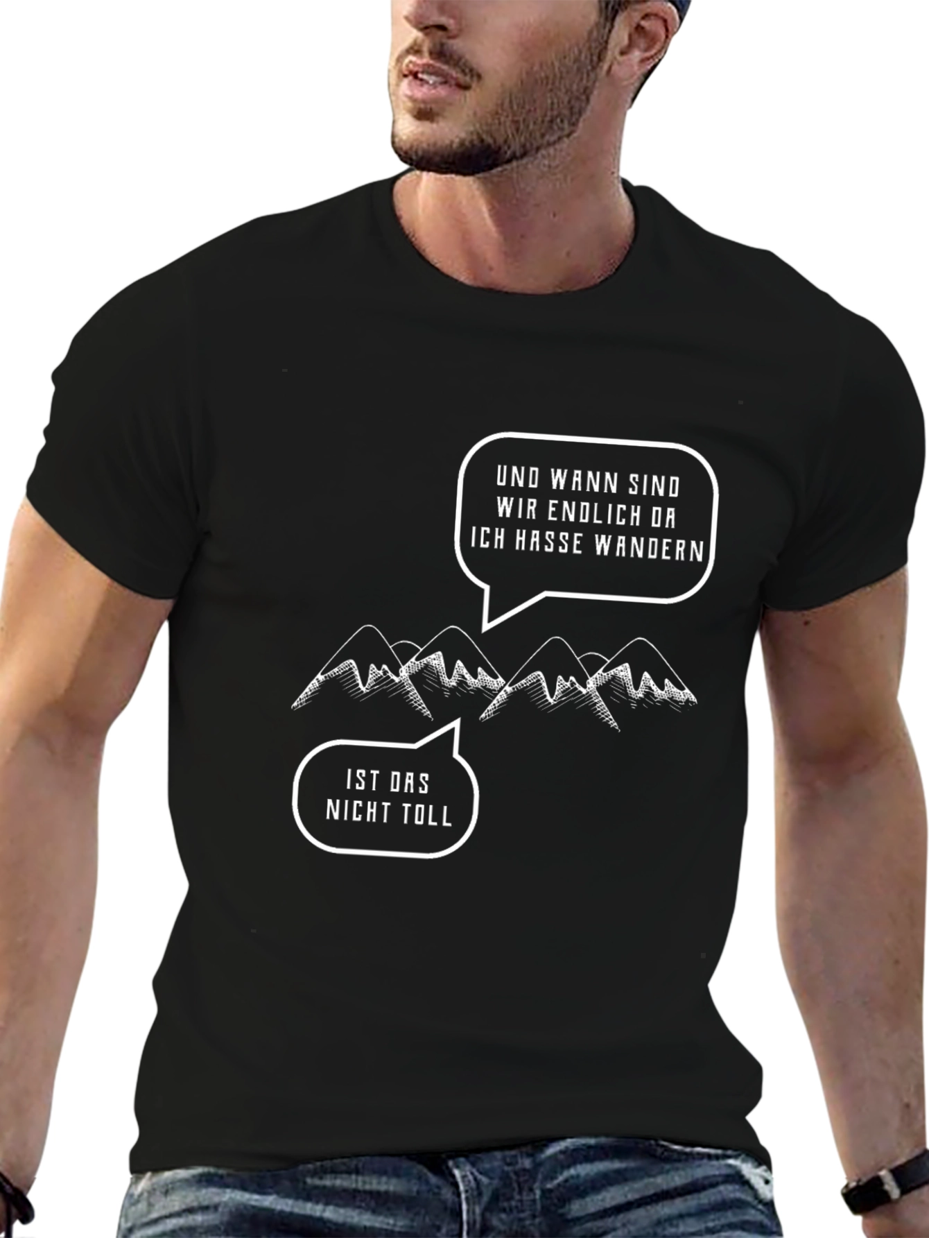 Hiking Humor T-Shirt: Ich Hasse Wandern