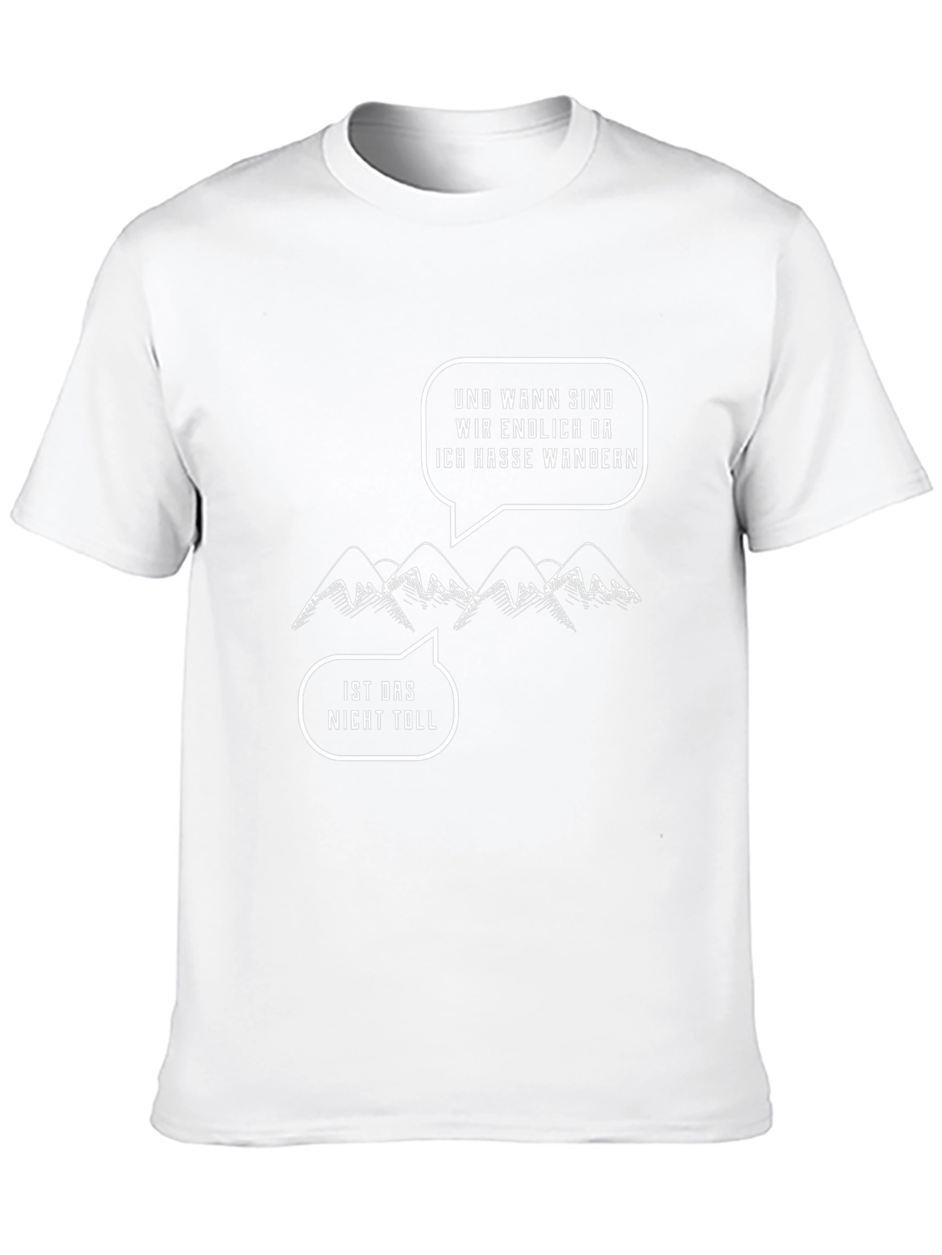 Hiking Humor T-Shirt: Ich Hasse Wandern