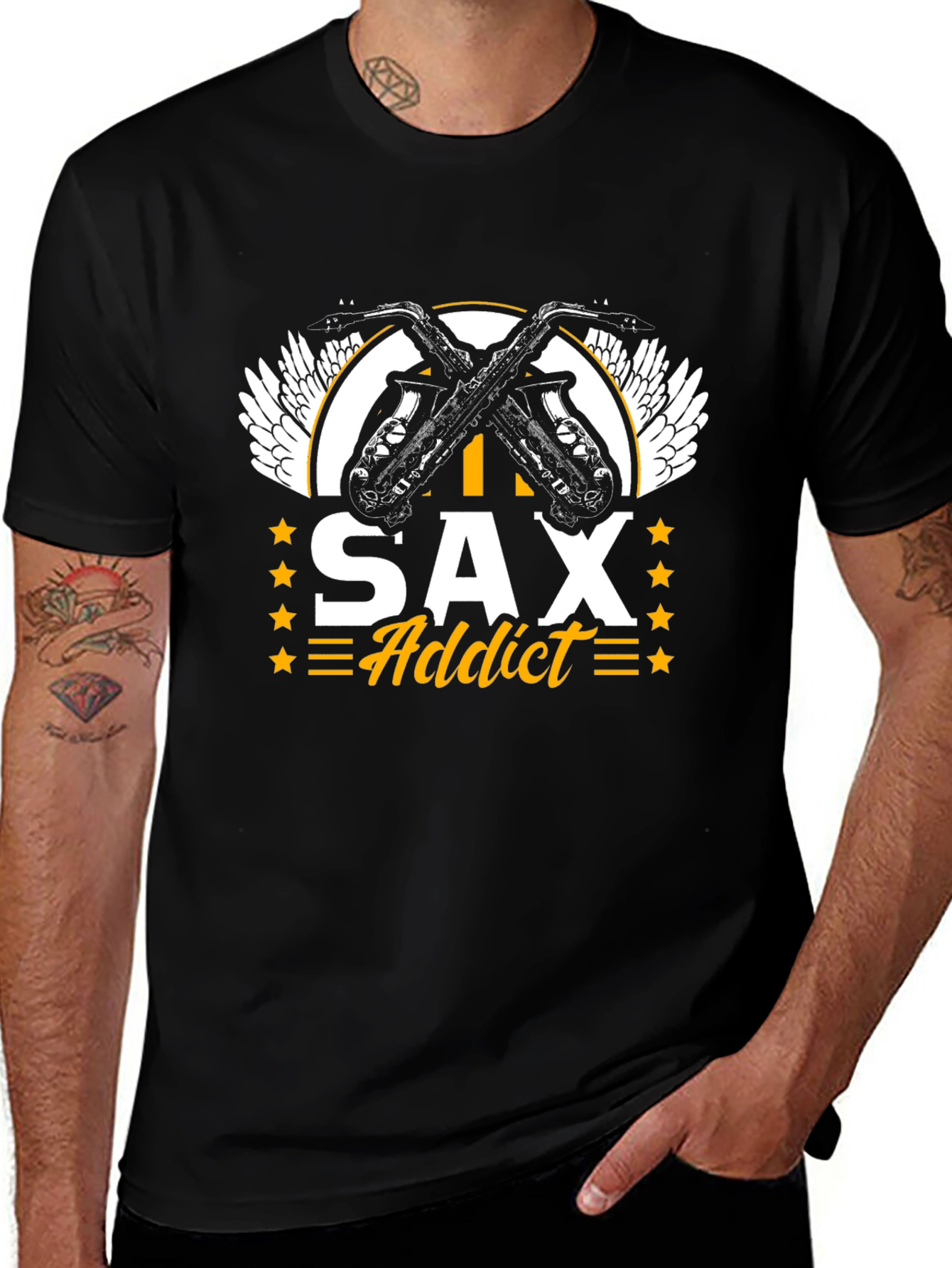 Sax Addict Graphic T-Shirt