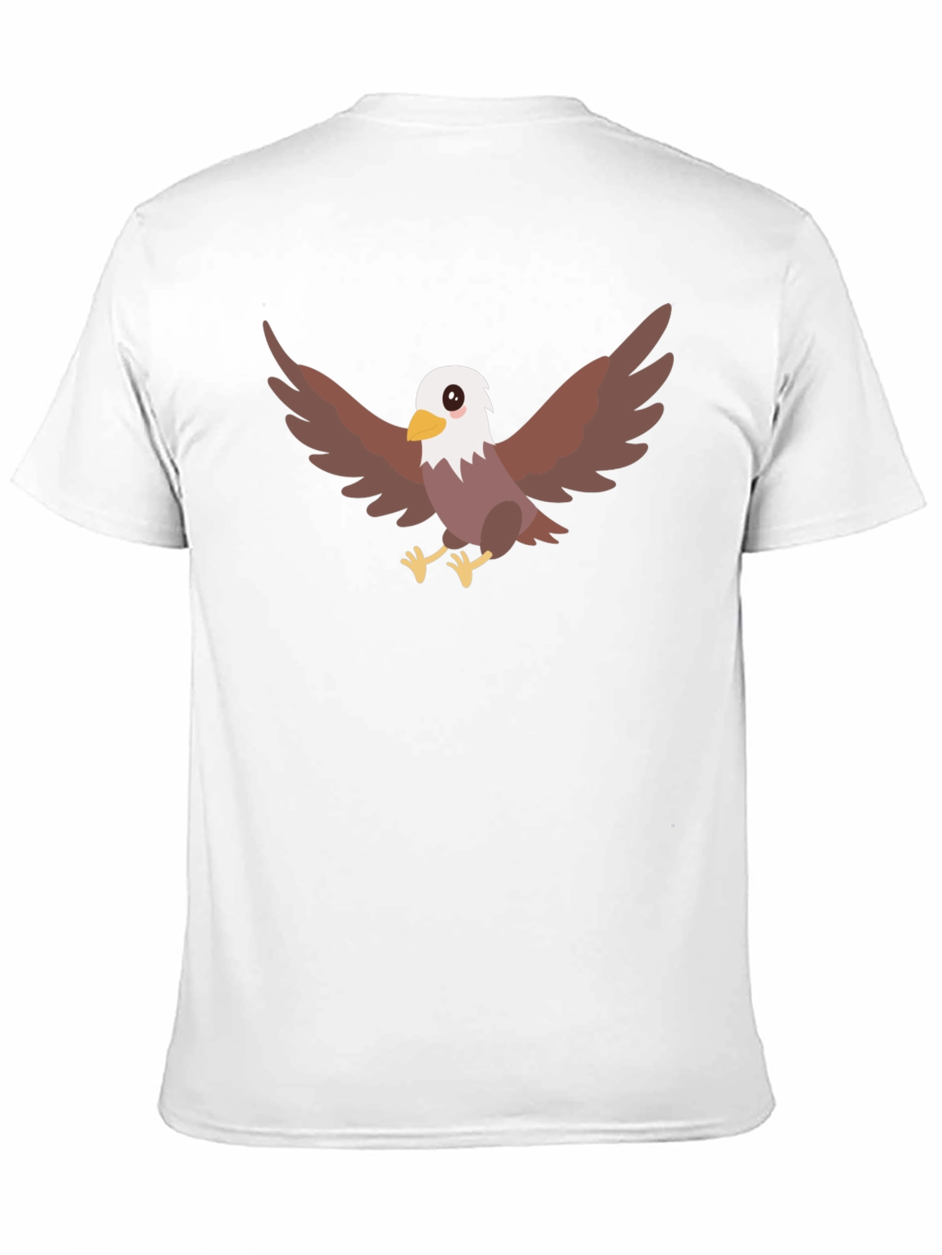 Cool Eagle Cartoon Black T-Shirt