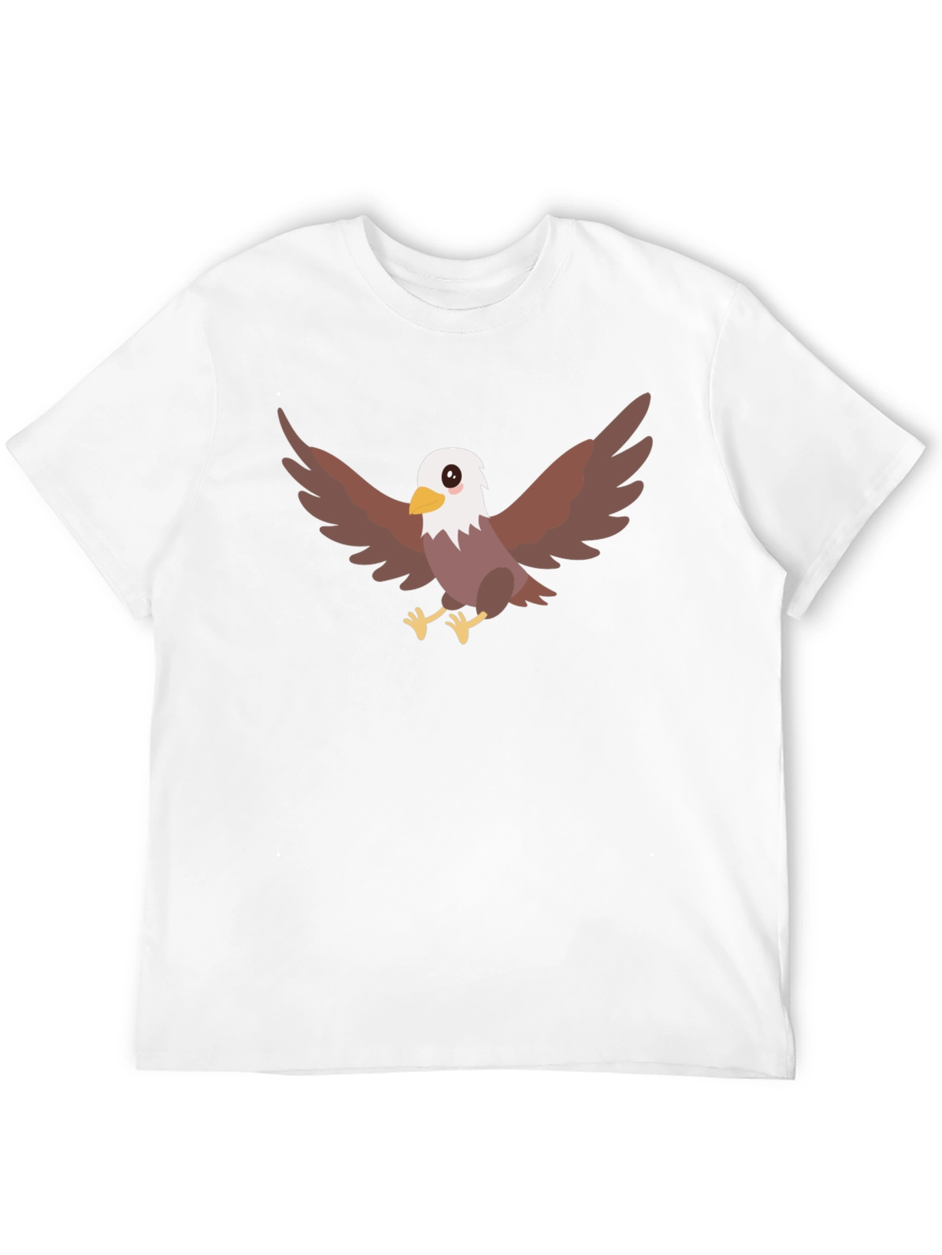 Cool Eagle Cartoon Black T-Shirt