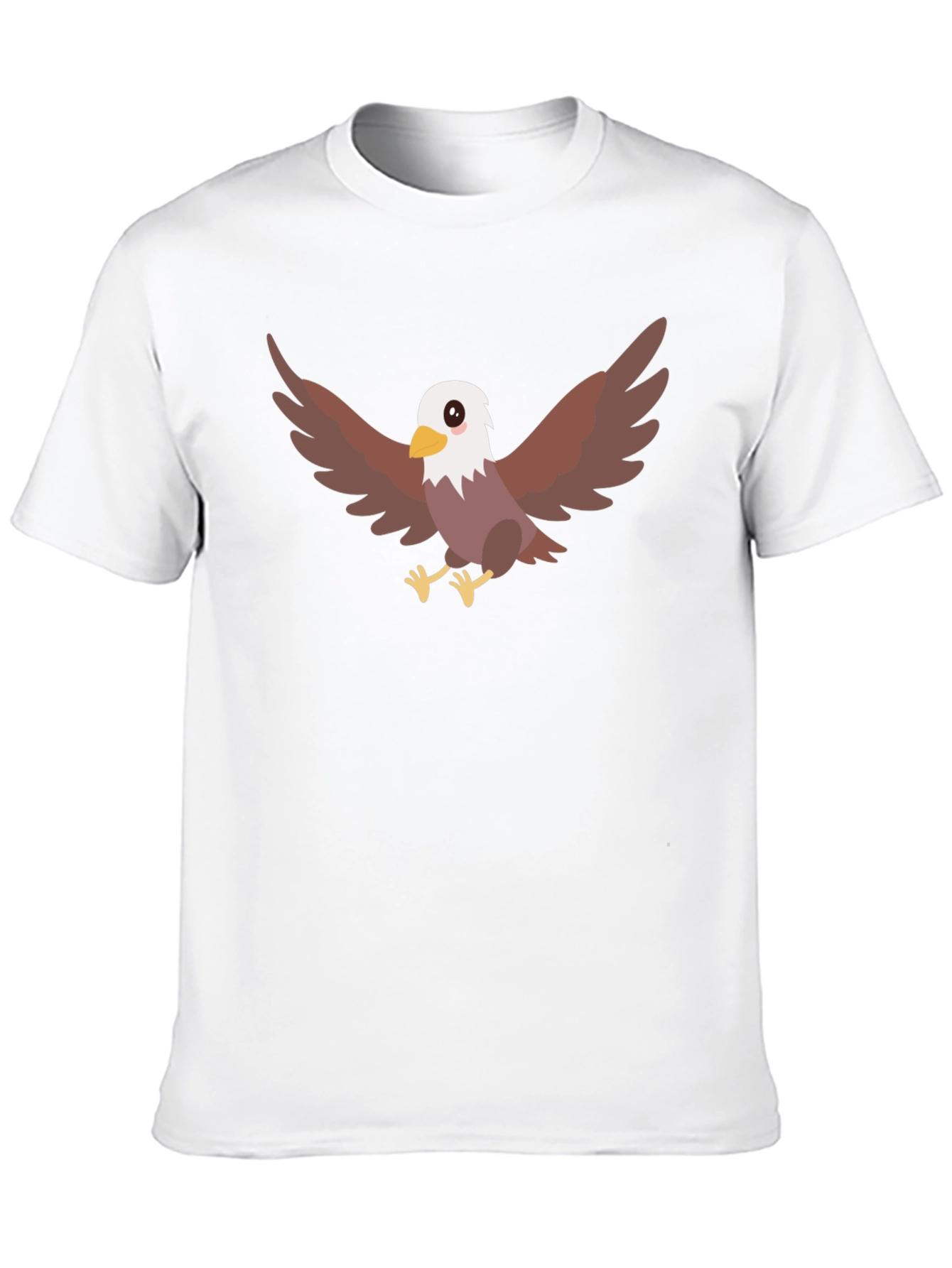 Cool Eagle Cartoon Black T-Shirt