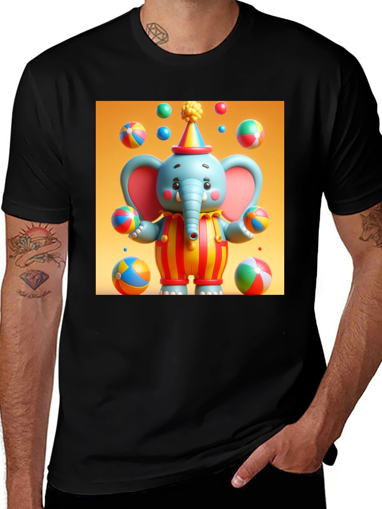Clown Elephant T-Shirt