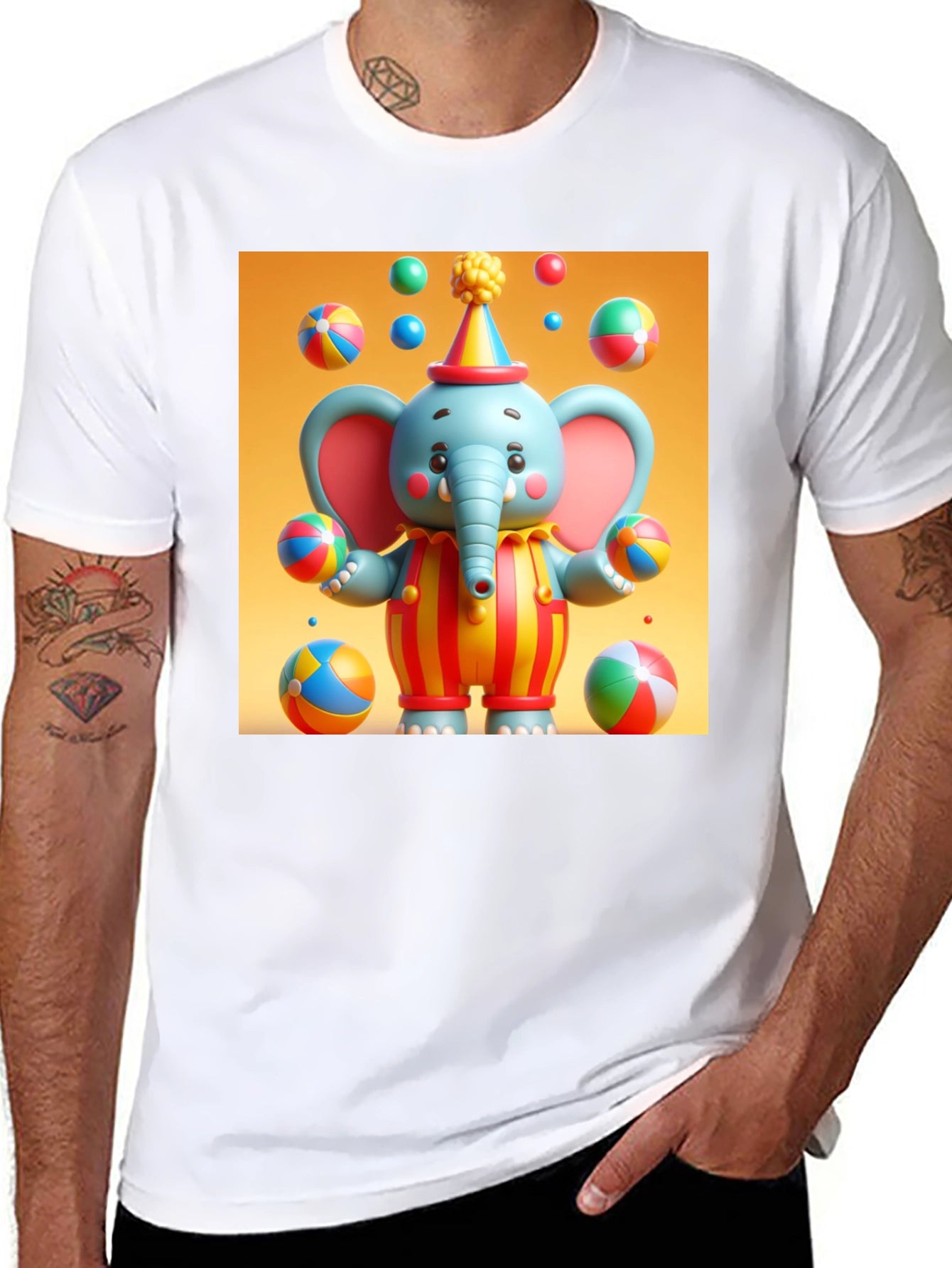Clown Elephant T-Shirt