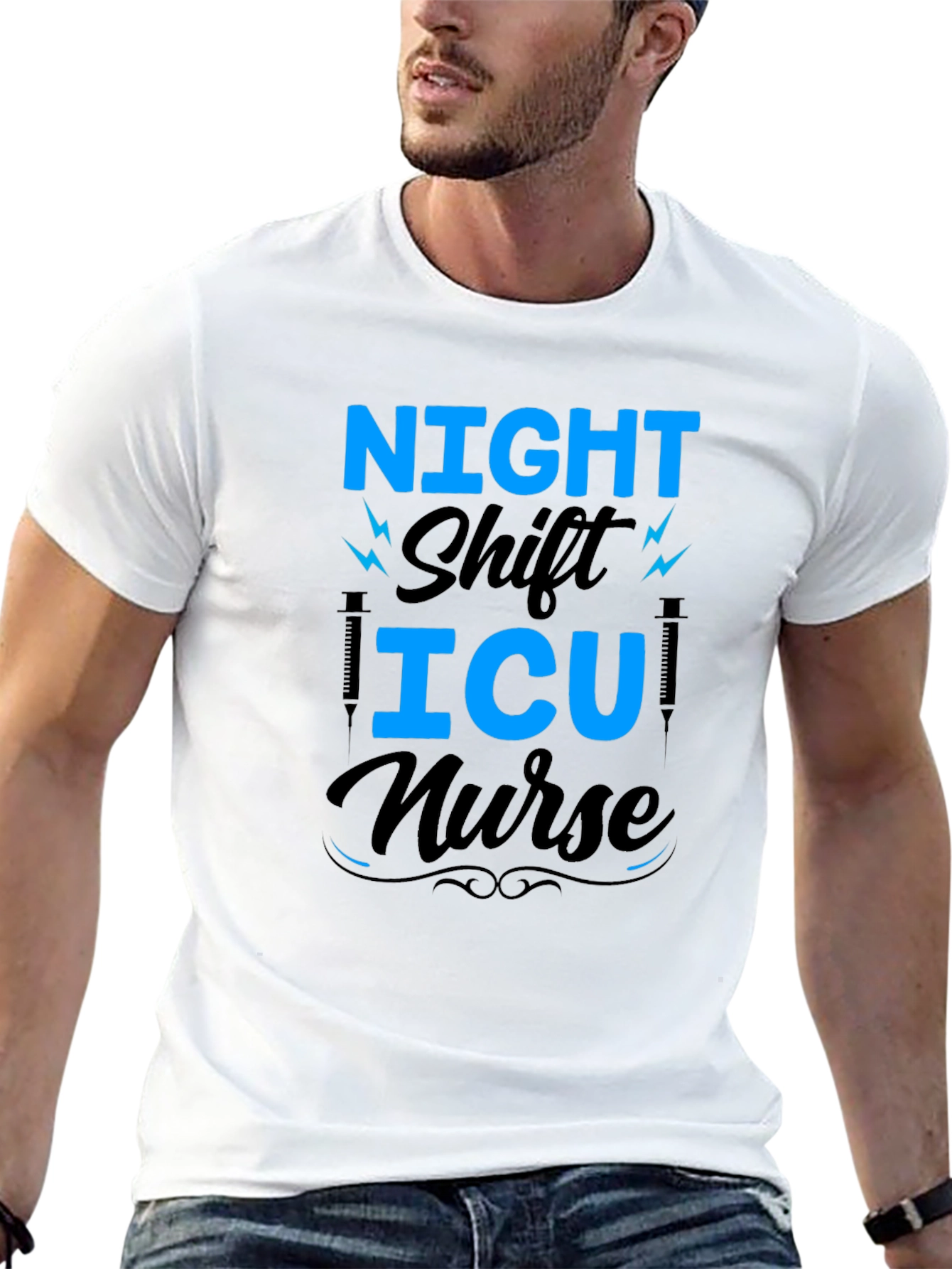 Night Shift ICU Nurse Graphic Tee