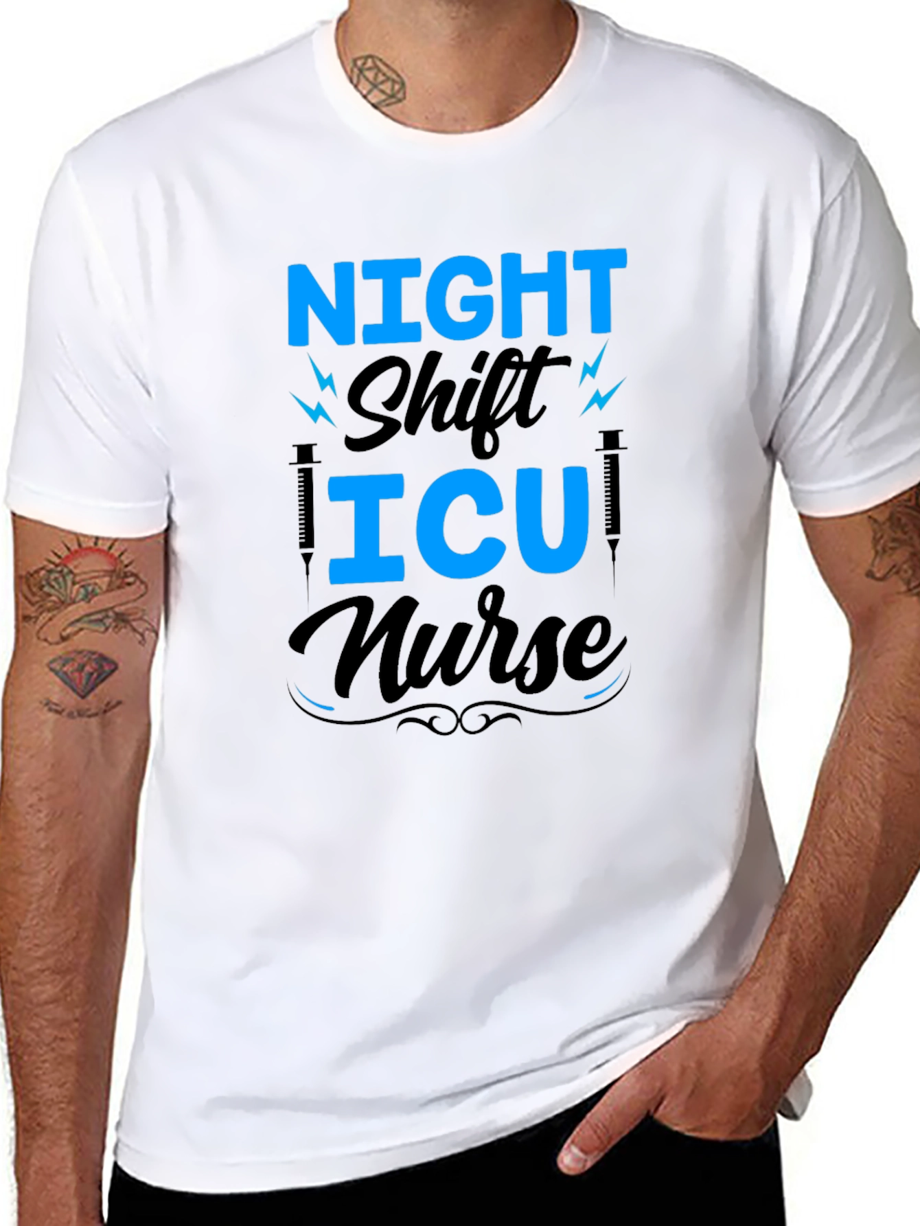 Night Shift ICU Nurse Graphic Tee