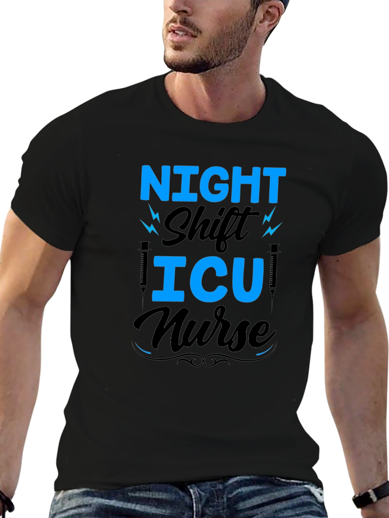 Night Shift ICU Nurse Graphic Tee