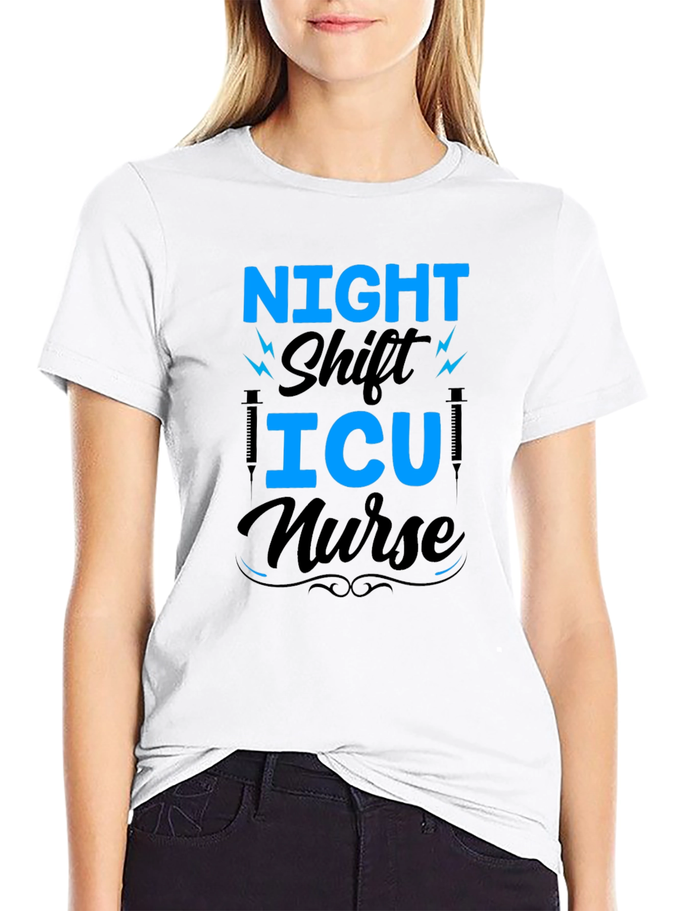 Night Shift ICU Nurse Graphic Tee