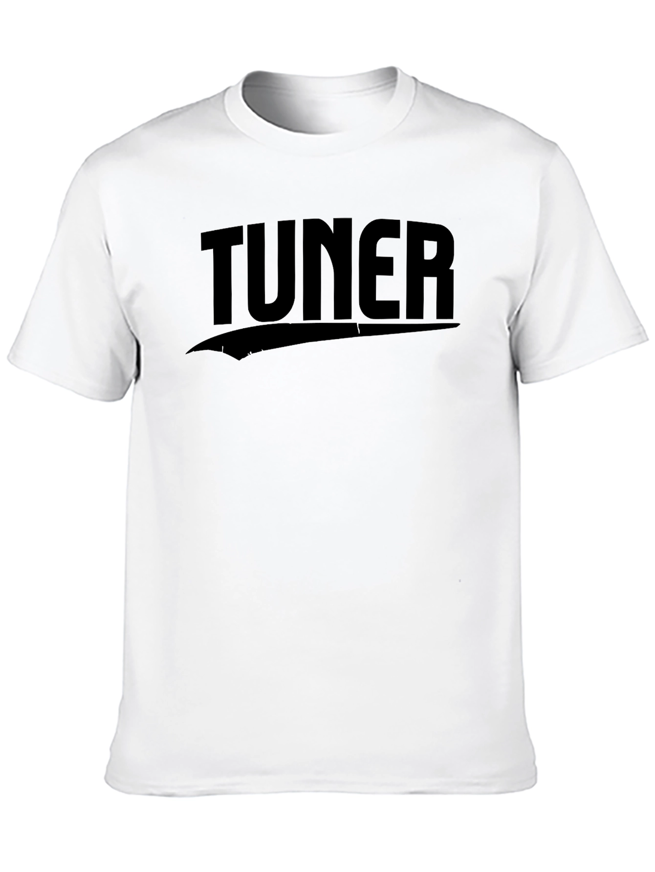 Tuner Graphic Tee - Black Cotton Blend T-Shirt