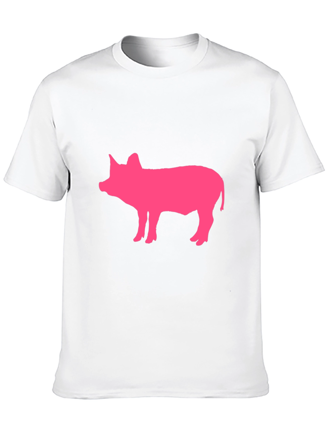 Pink Pig Graphic Black T-Shirt