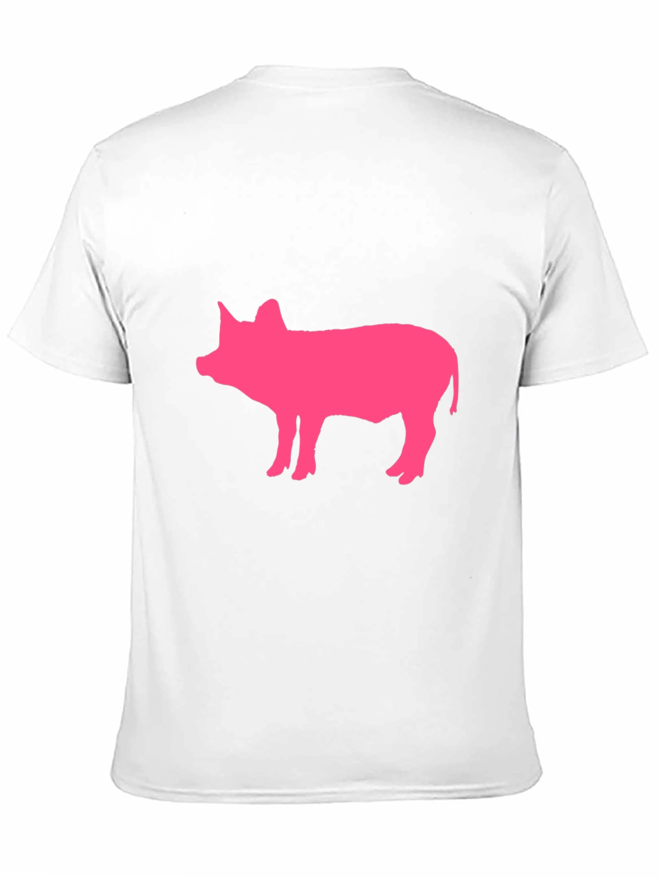 Pink Pig Graphic Black T-Shirt