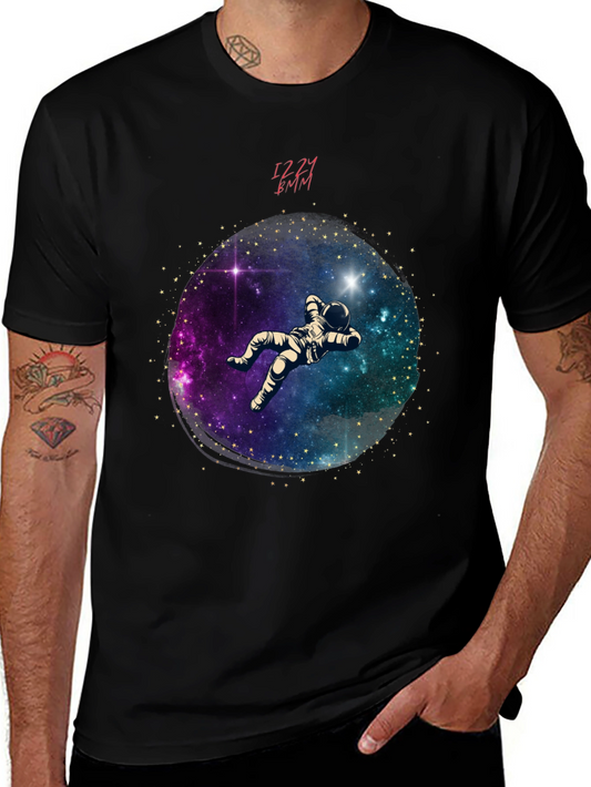 Astronaut Galaxy Graphic Tee - Black