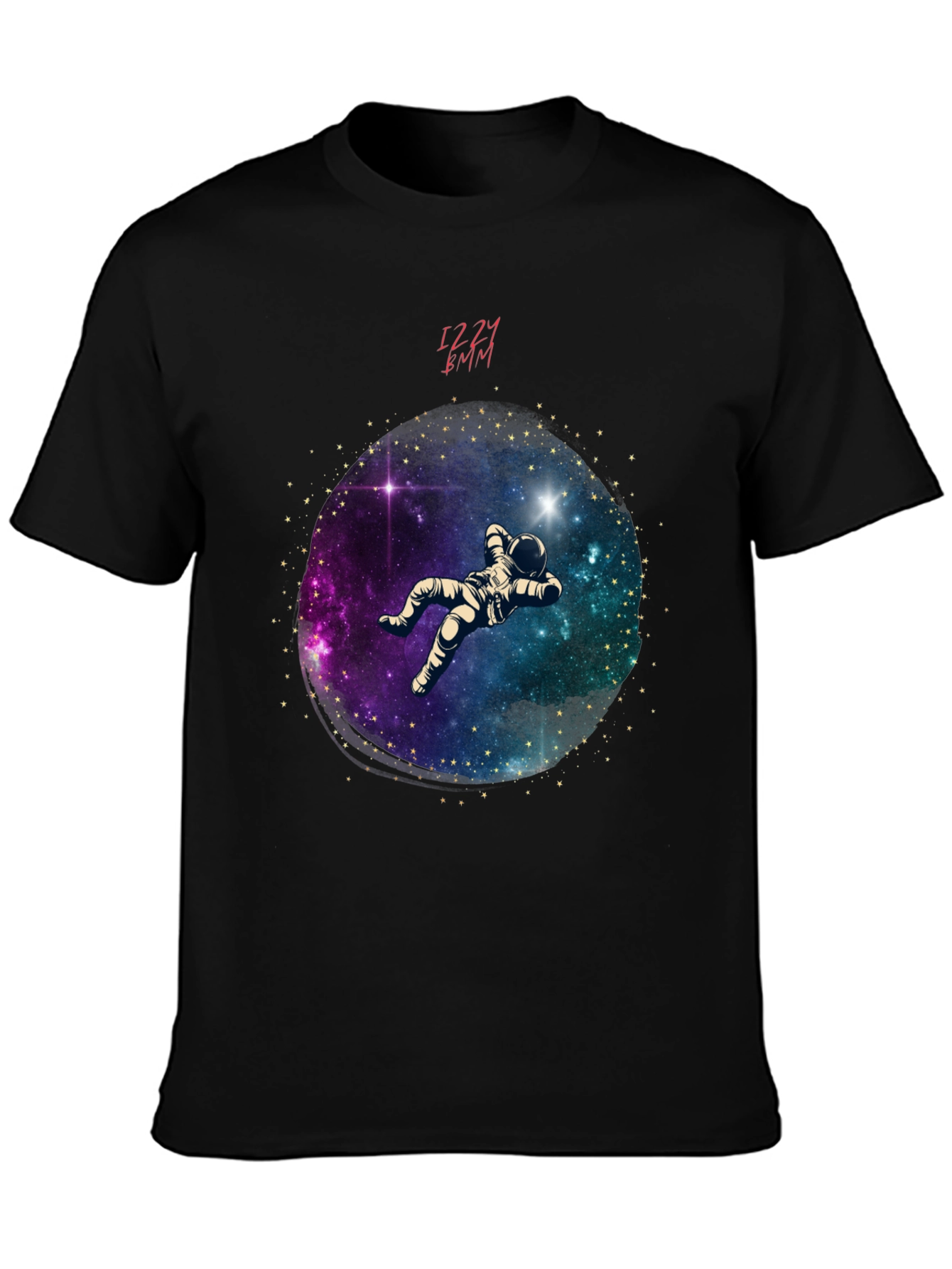 Astronaut Galaxy Graphic Tee - Black