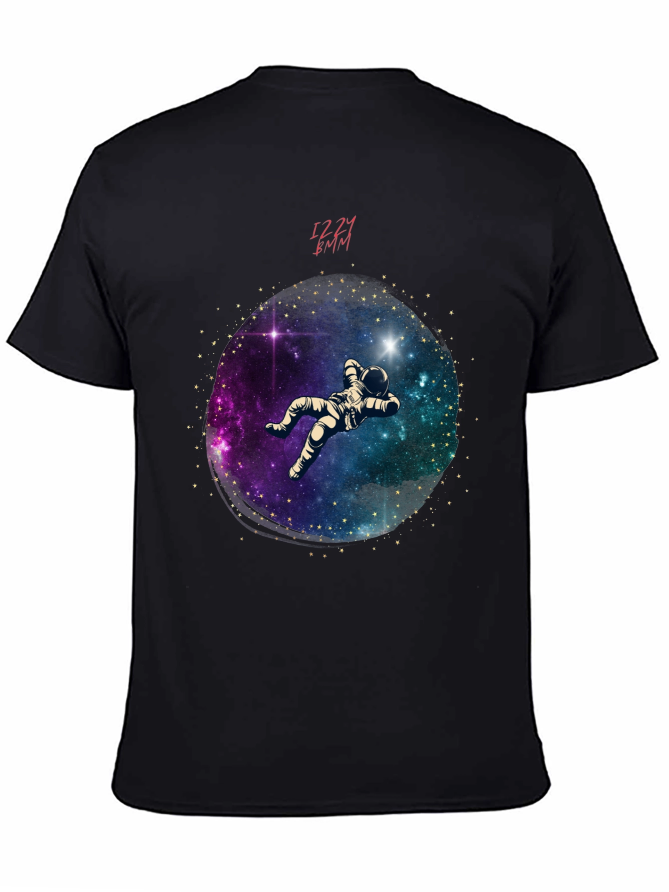 Astronaut Galaxy Graphic Tee - Black