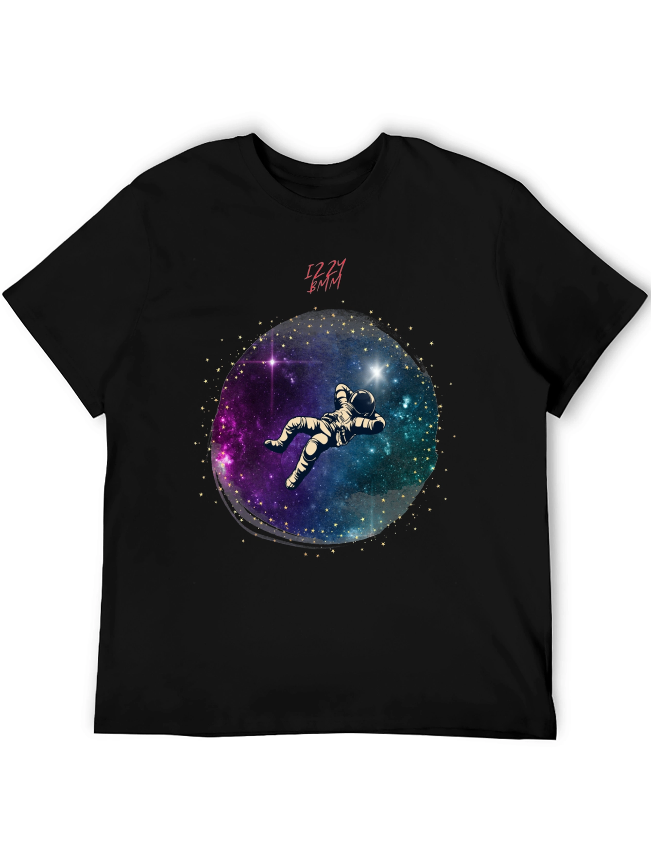 Astronaut Galaxy Graphic Tee - Black