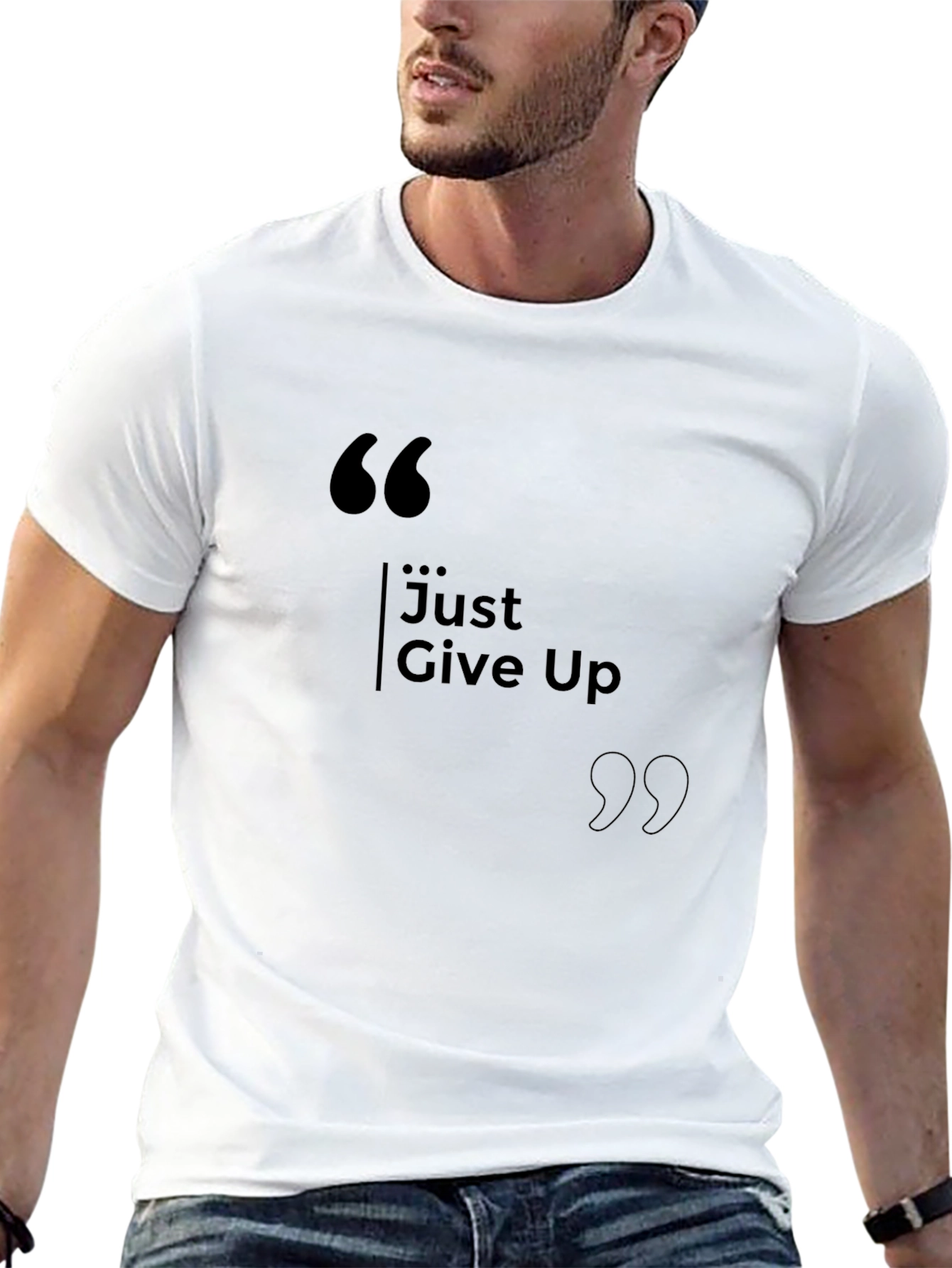 Just Give Up T-Shirt - Motivational Humor