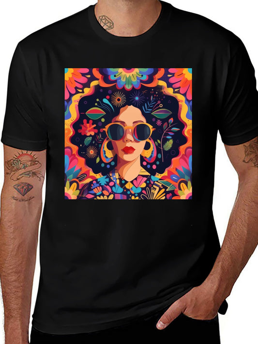 Retro Floral Graphic Tee - Unique Design