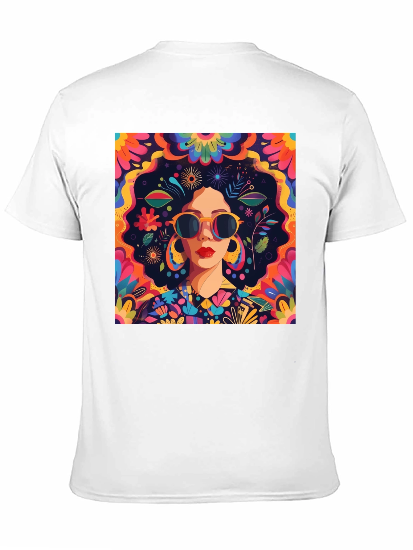 Retro Floral Graphic Tee - Unique Design
