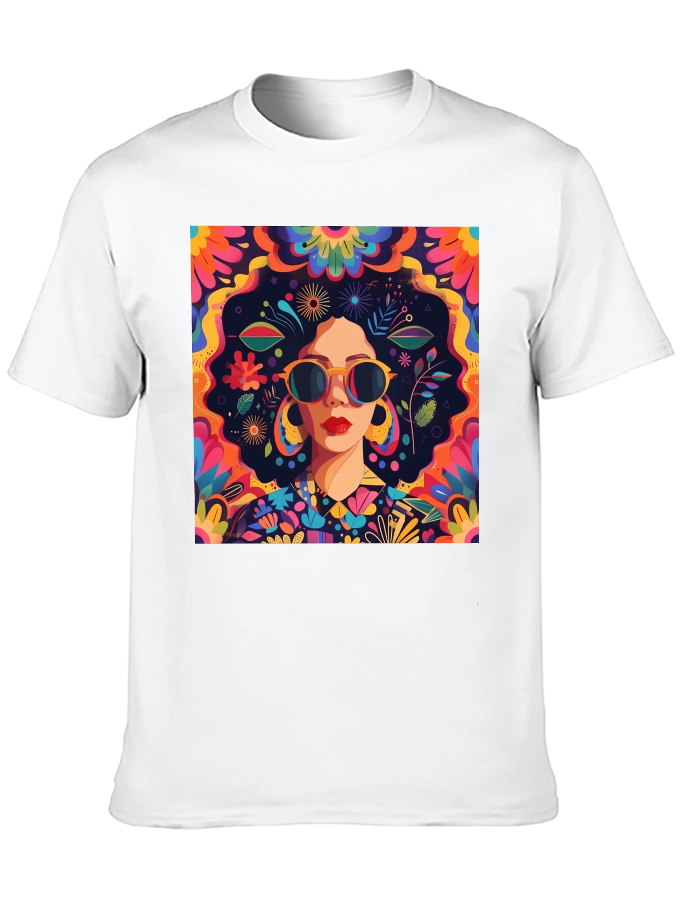 Retro Floral Graphic Tee - Unique Design