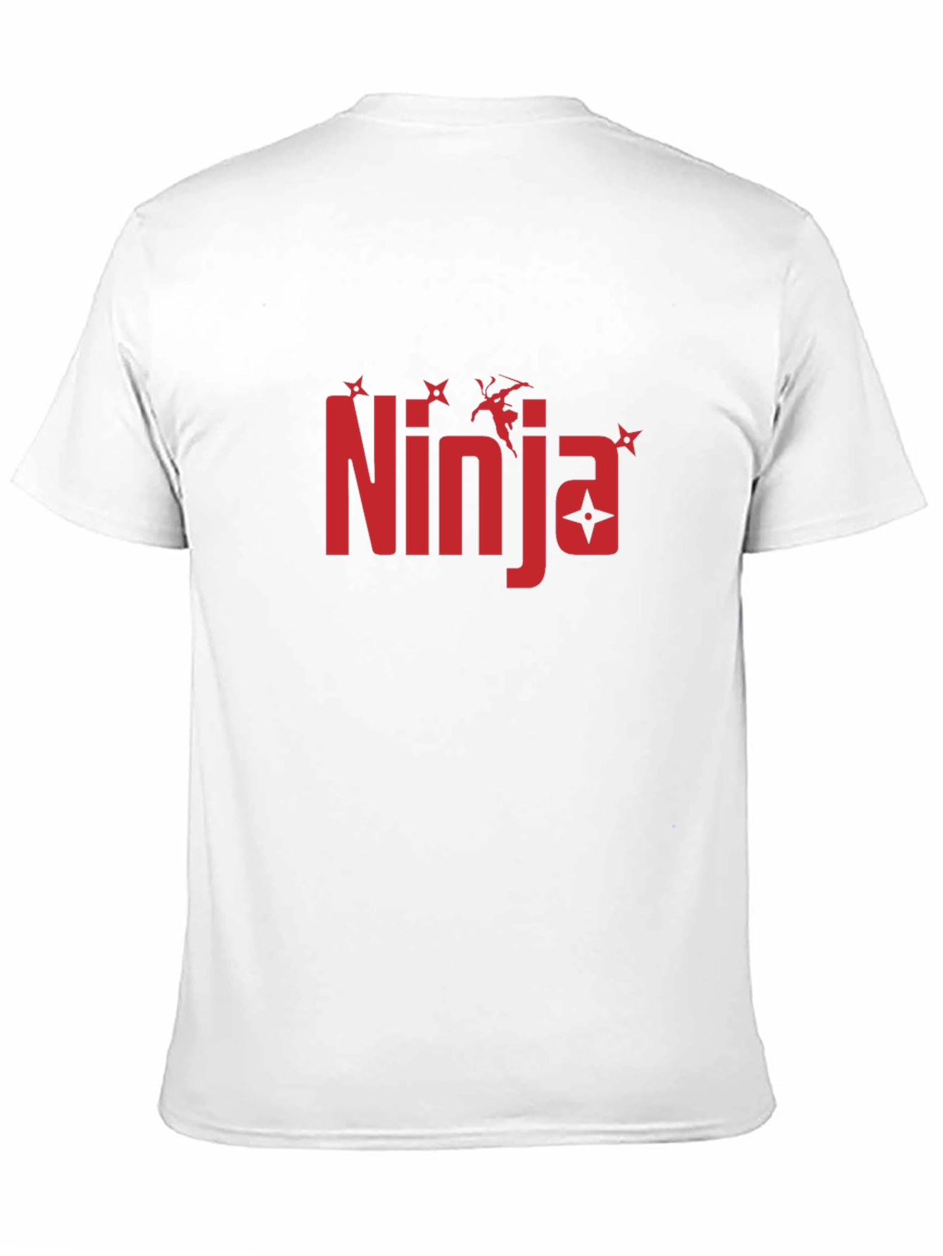 Ninja Graphic Print Black T-Shirt