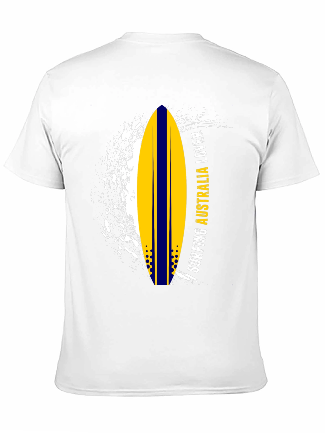 Surfing Australia Lover T-Shirt - Black Surfboard Tee