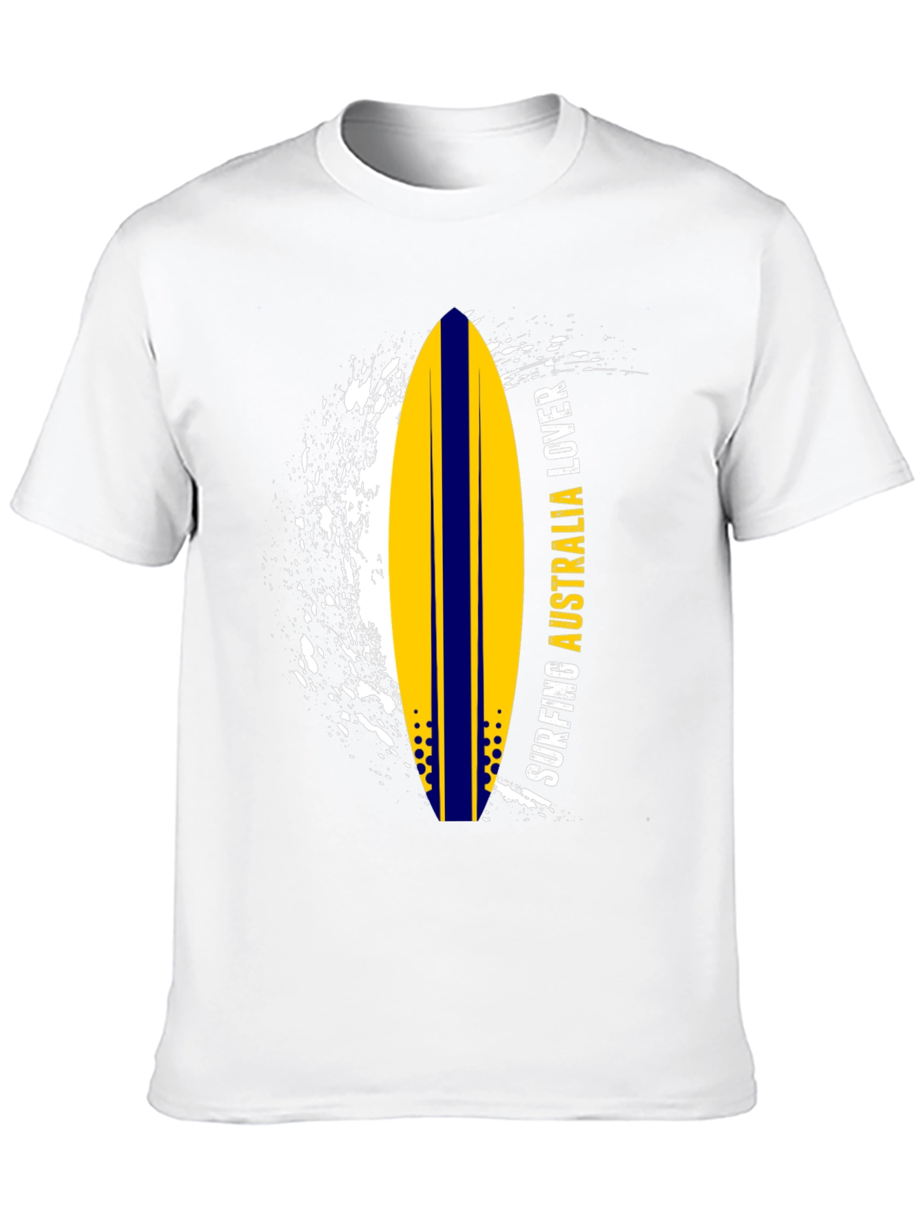 Surfing Australia Lover T-Shirt - Black Surfboard Tee