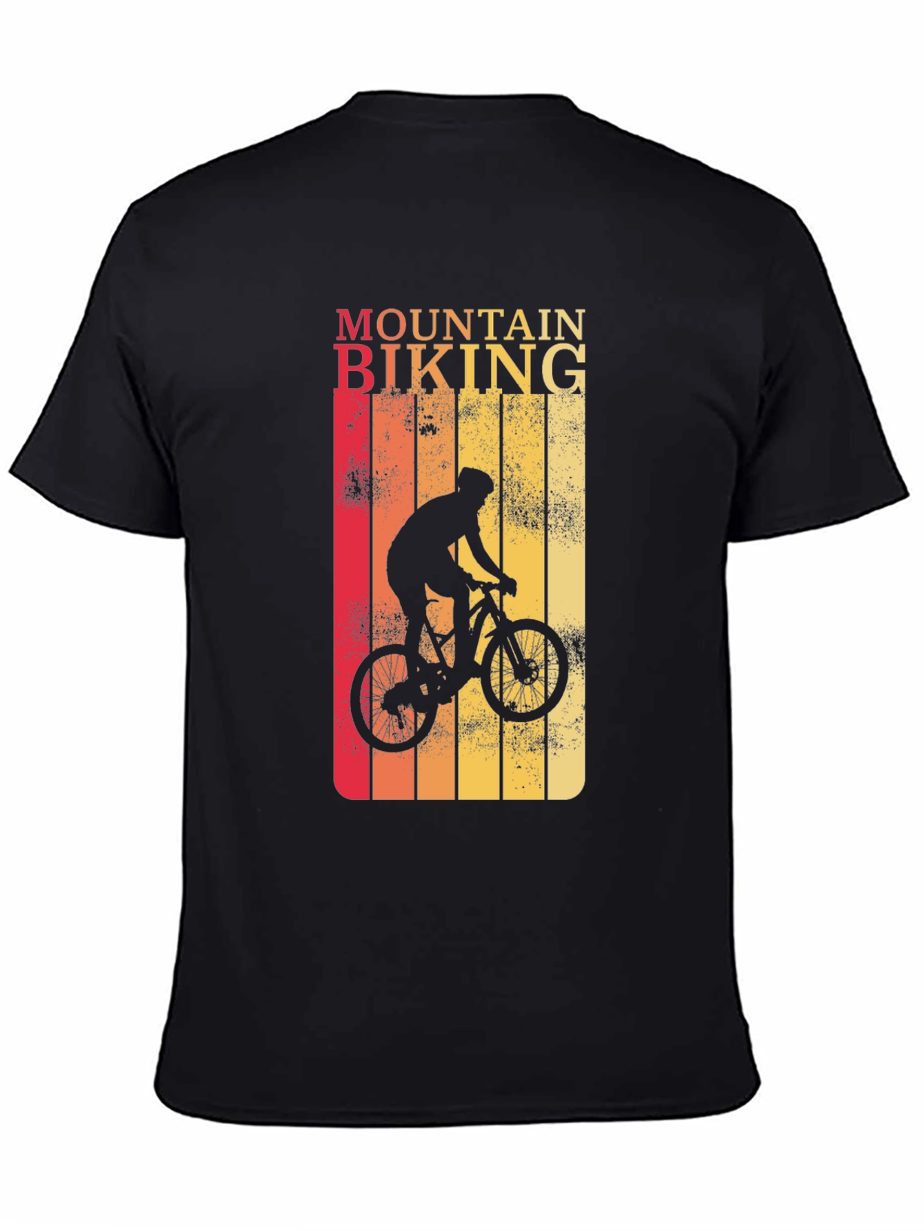 Mountain Biking Graphic Tee - Retro Style