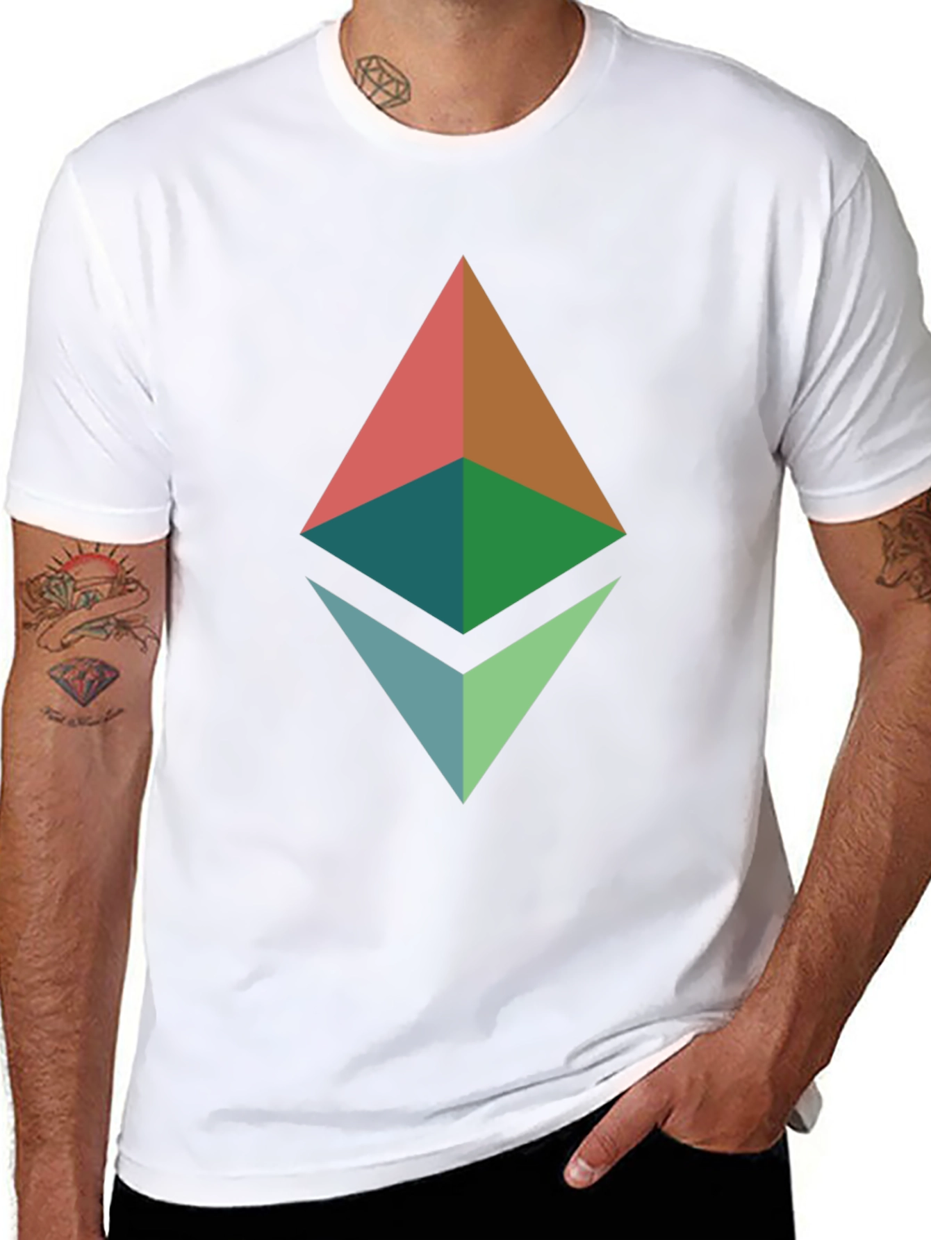 Ethereum Logo Graphic T-Shirt - Modern Crypto Tee