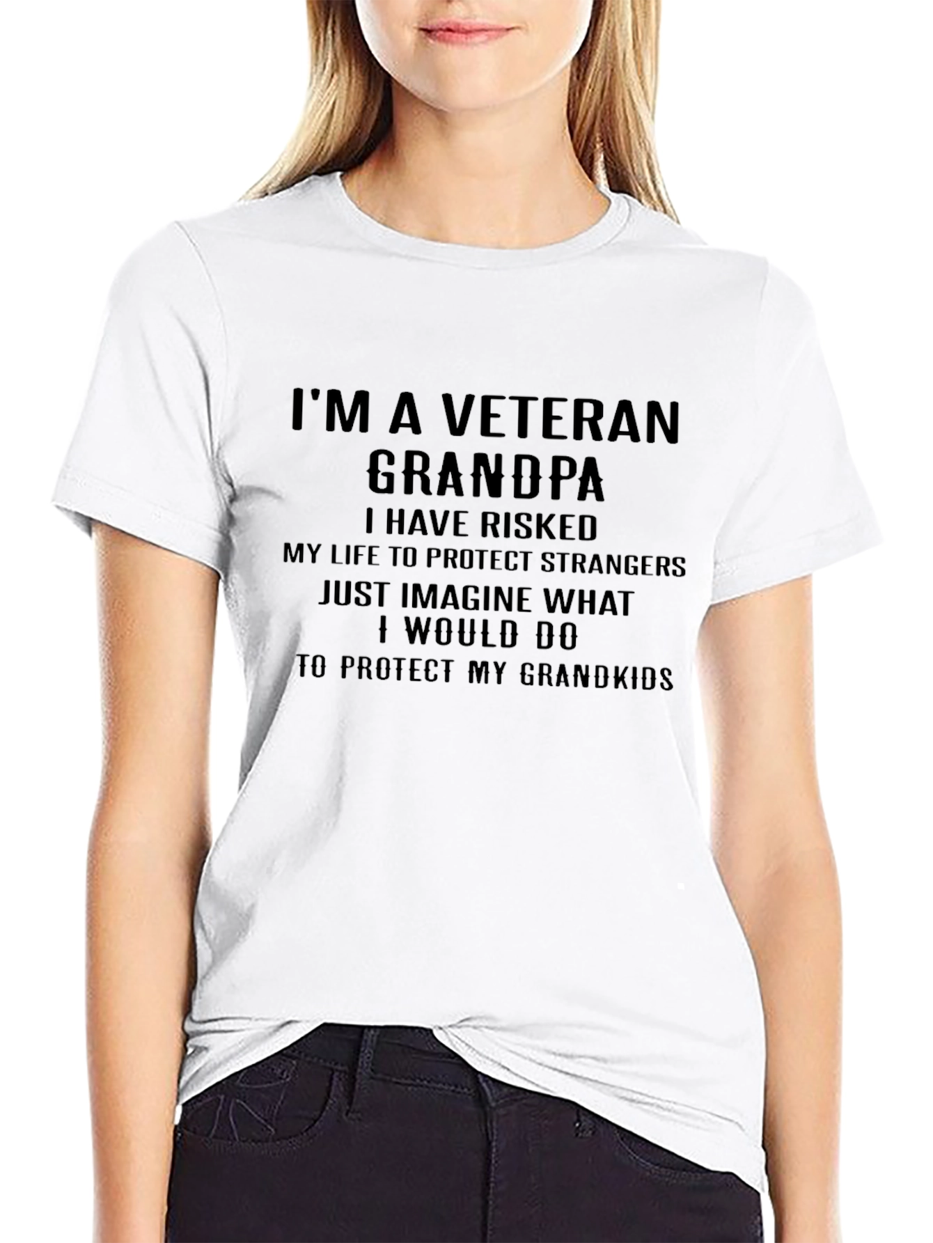 Veteran Grandpa T-Shirt - Protective Grandfather