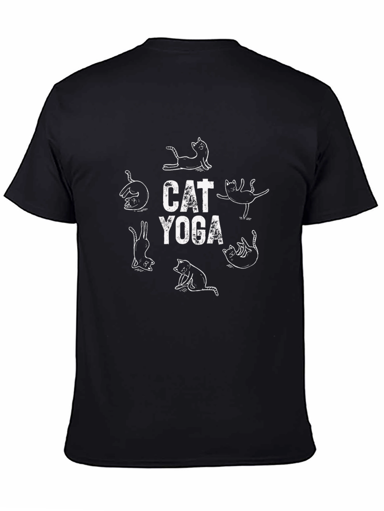 Cat Yoga T-Shirt - Relaxed Fit