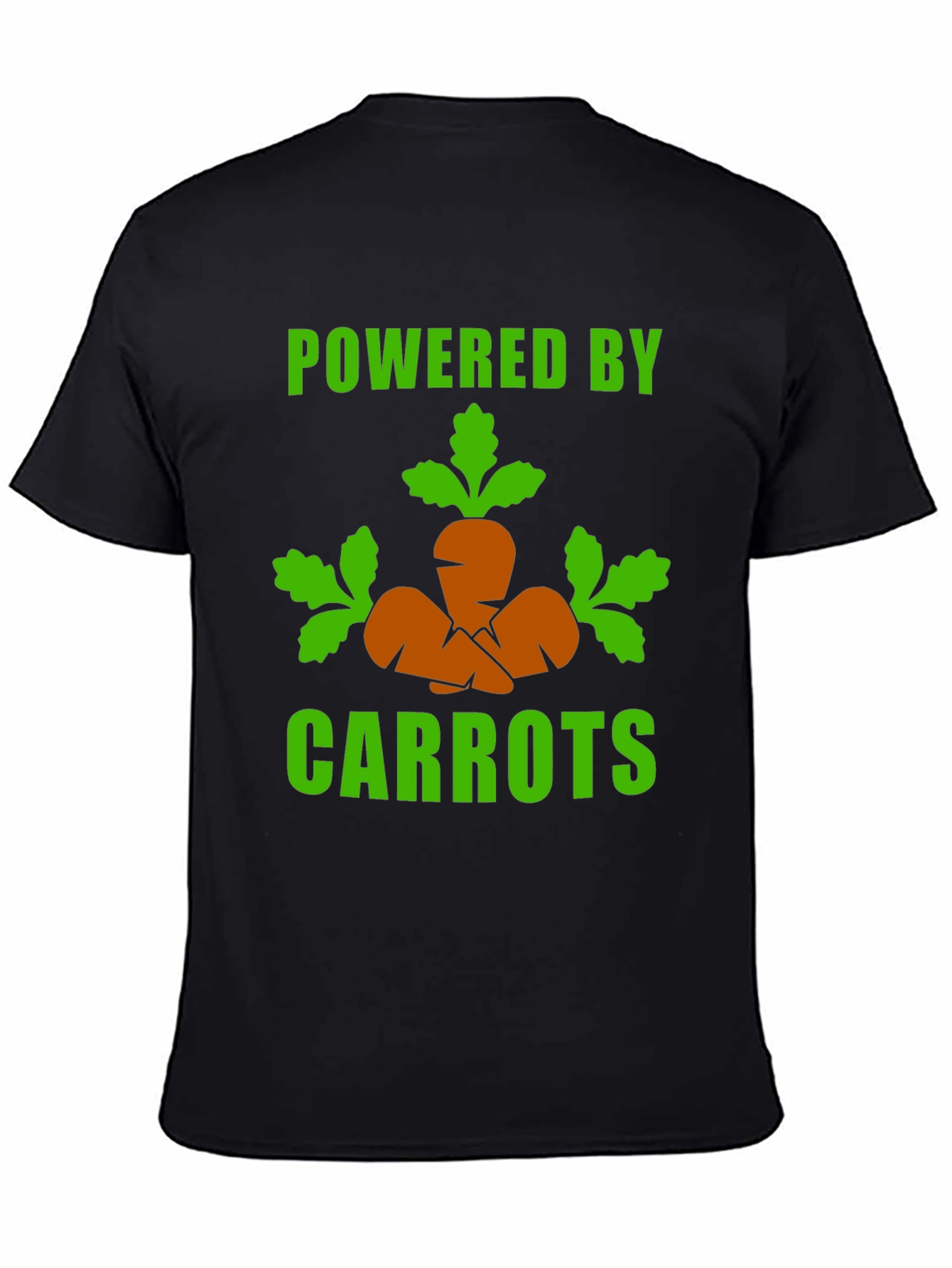 Powered By Carrots - Funny Vegan T-Shirt