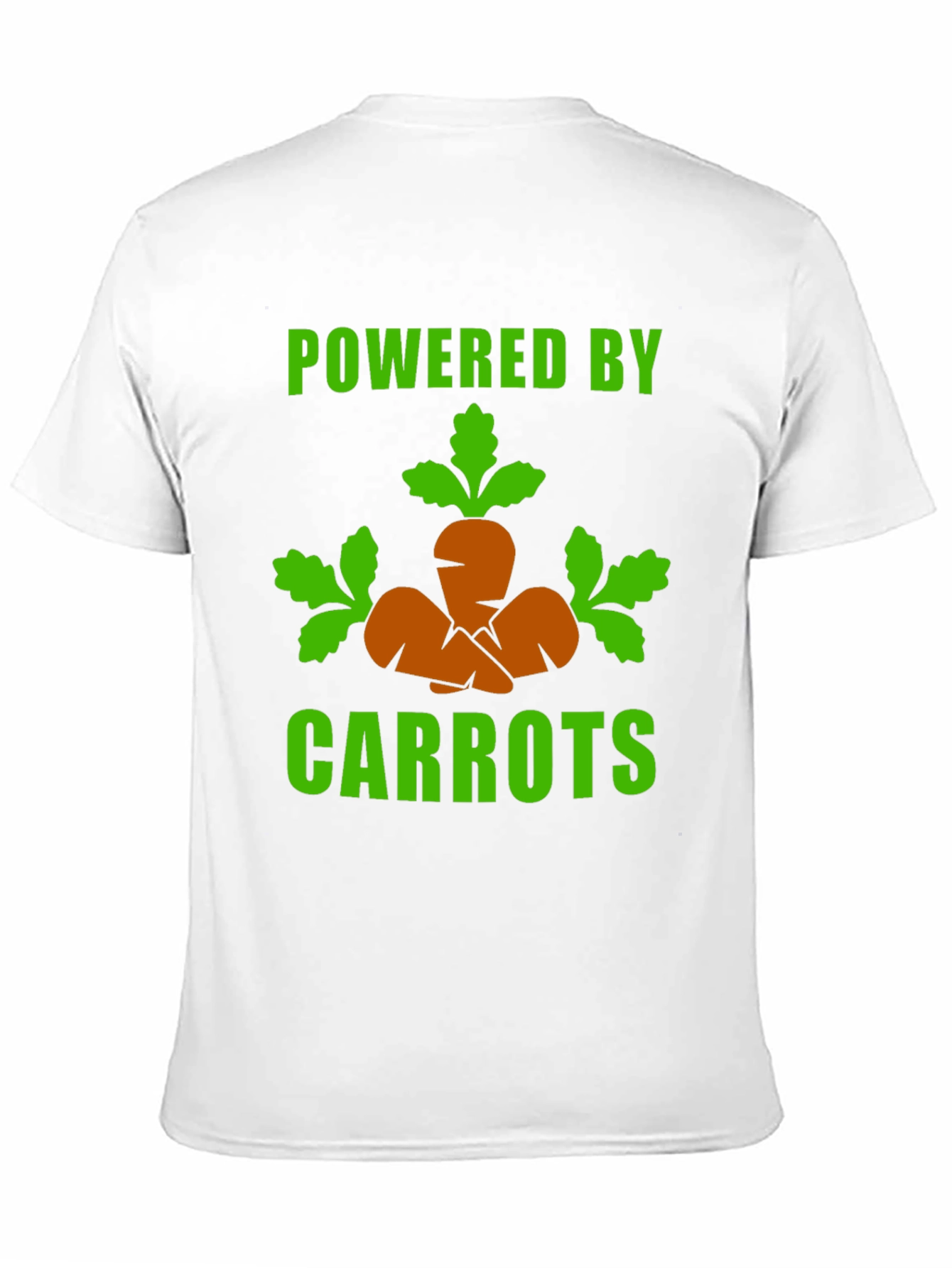Powered By Carrots - Funny Vegan T-Shirt