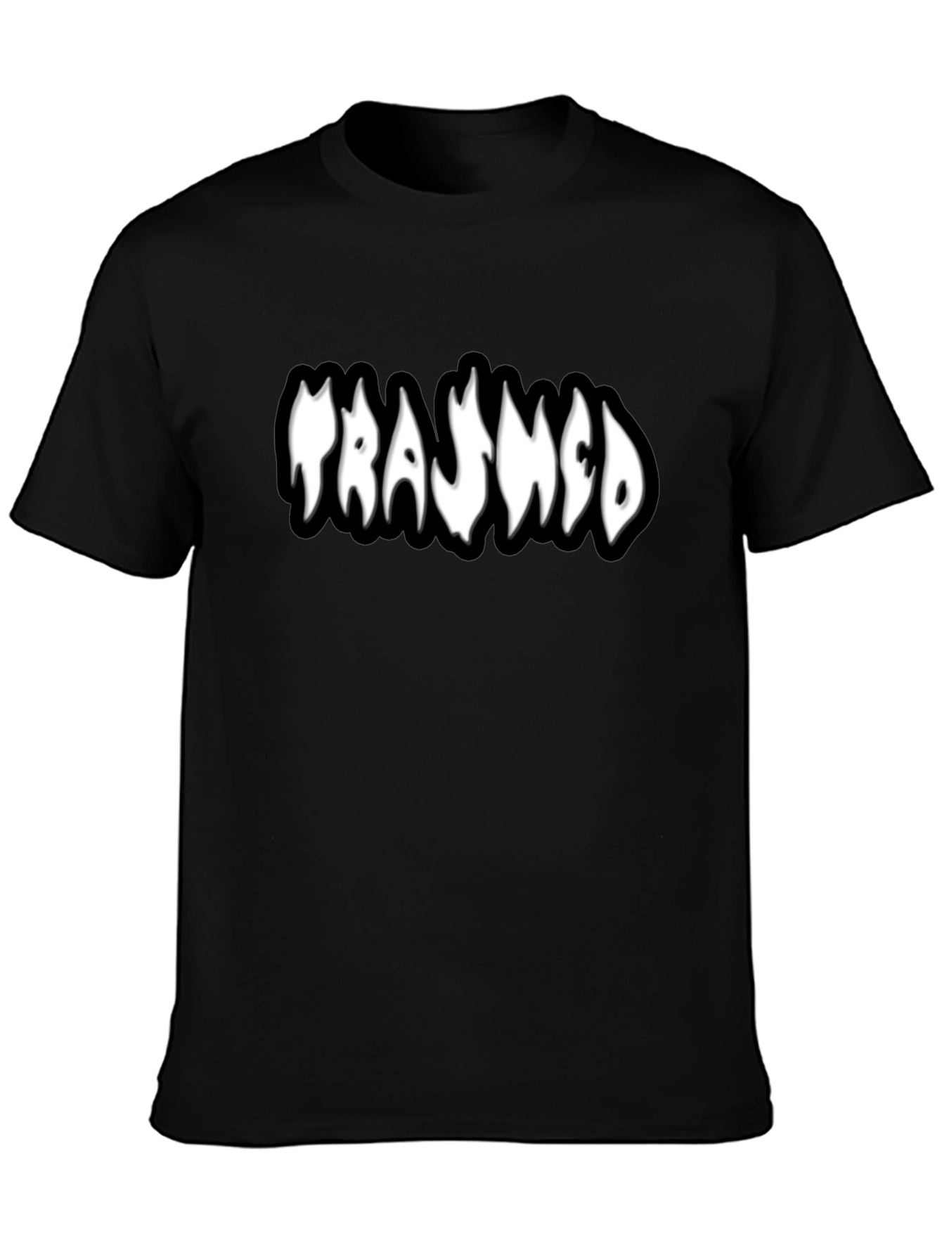 Trashed Black T-Shirt - Unique Graphic Tee