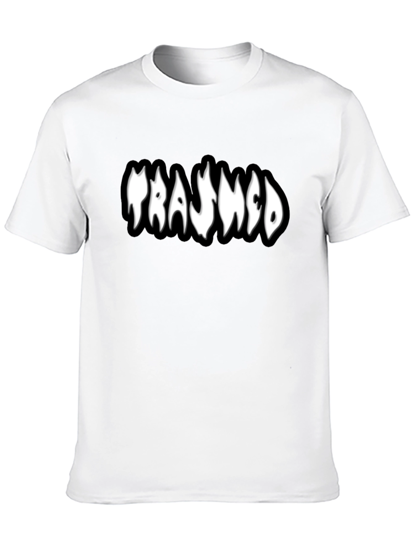 Trashed Black T-Shirt - Unique Graphic Tee