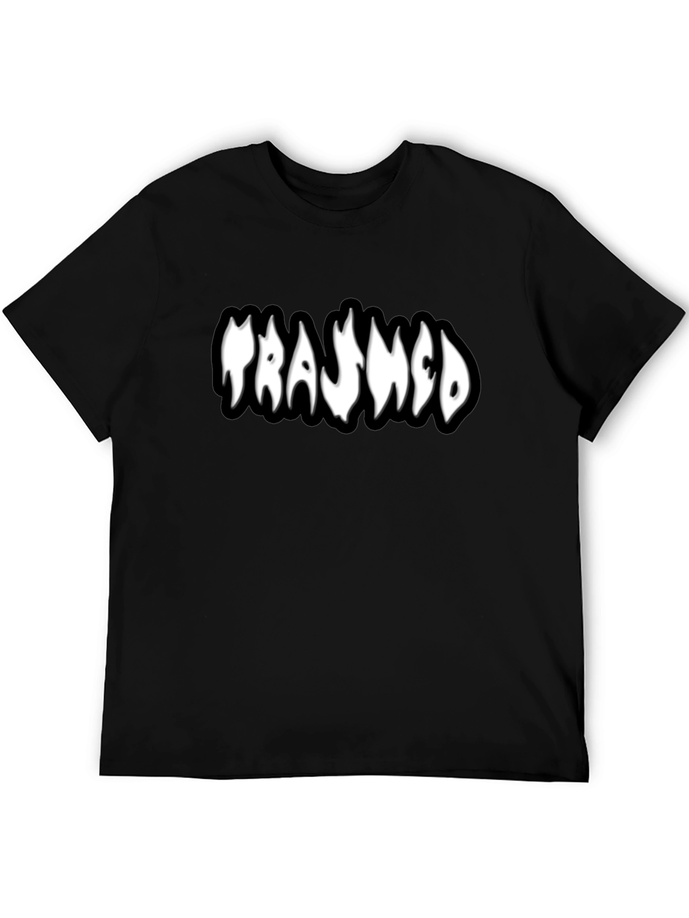 Trashed Black T-Shirt - Unique Graphic Tee