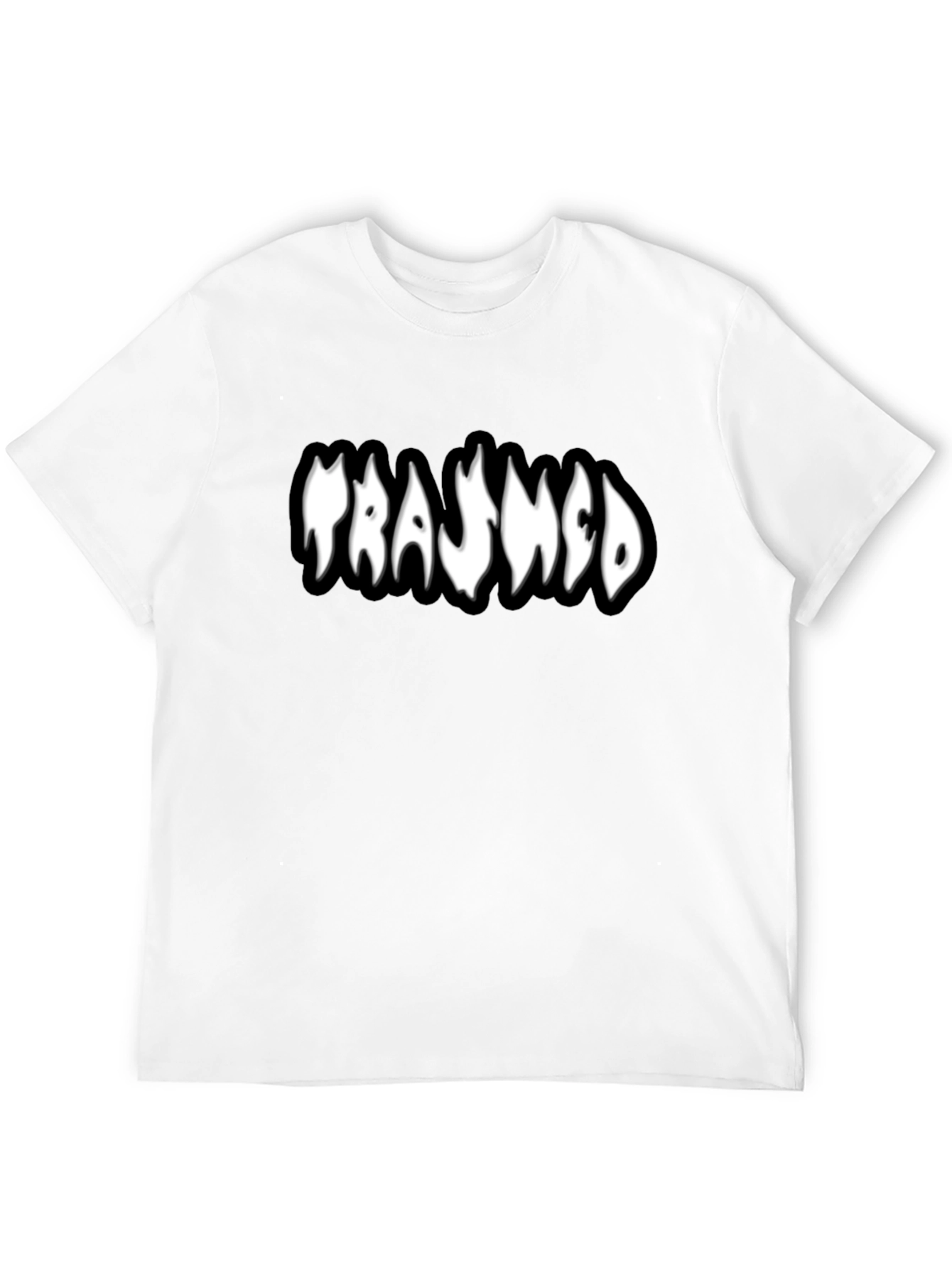 Trashed Black T-Shirt - Unique Graphic Tee