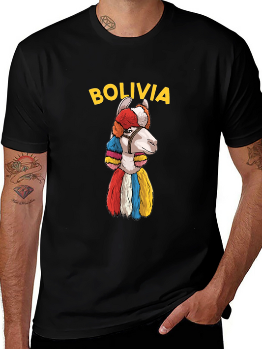 Bolivia Llama Graphic Tee - Soft Cotton T-Shirt