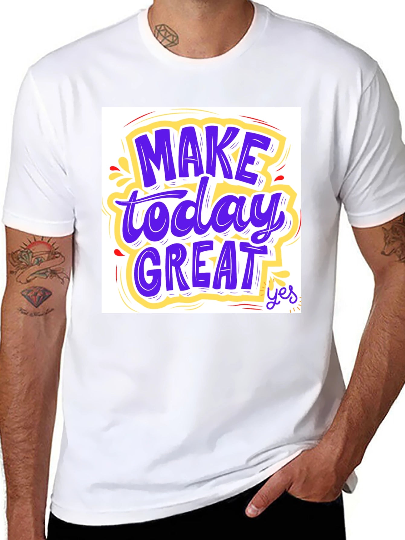 Motivational Graphic Tee: Make Today Great!