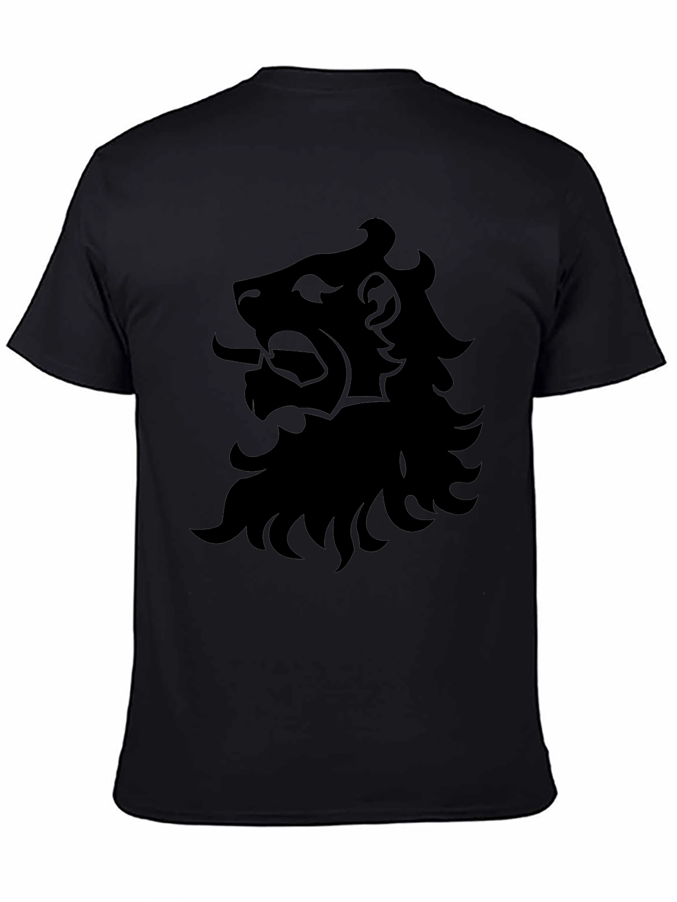 Black Lion Graphic T-Shirt - Bold Design