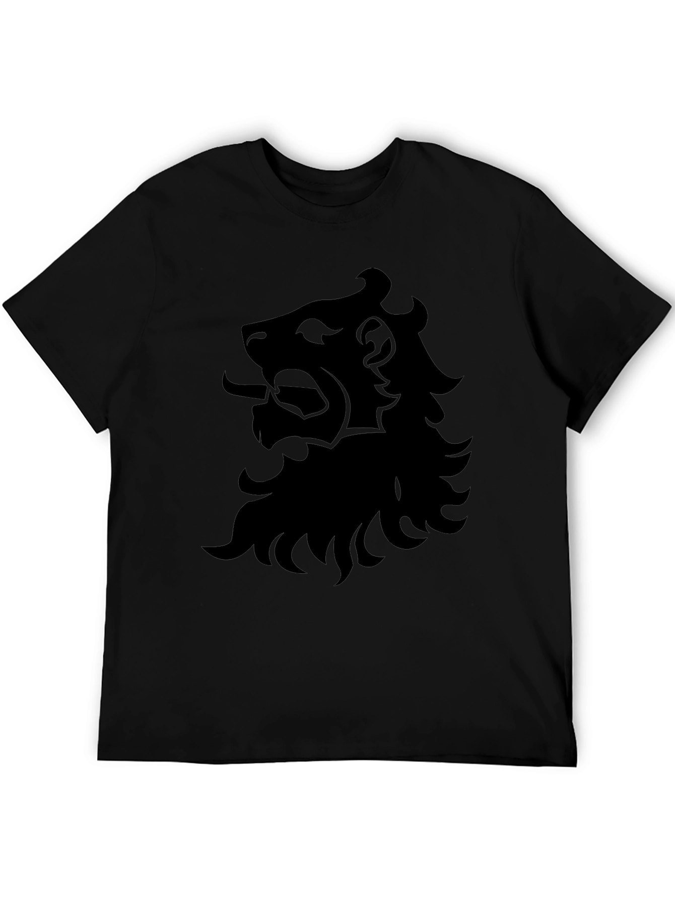 Black Lion Graphic T-Shirt - Bold Design