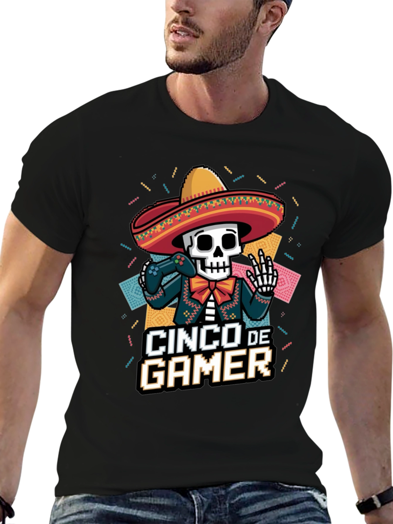 Cinco de Gamer T-Shirt - Black